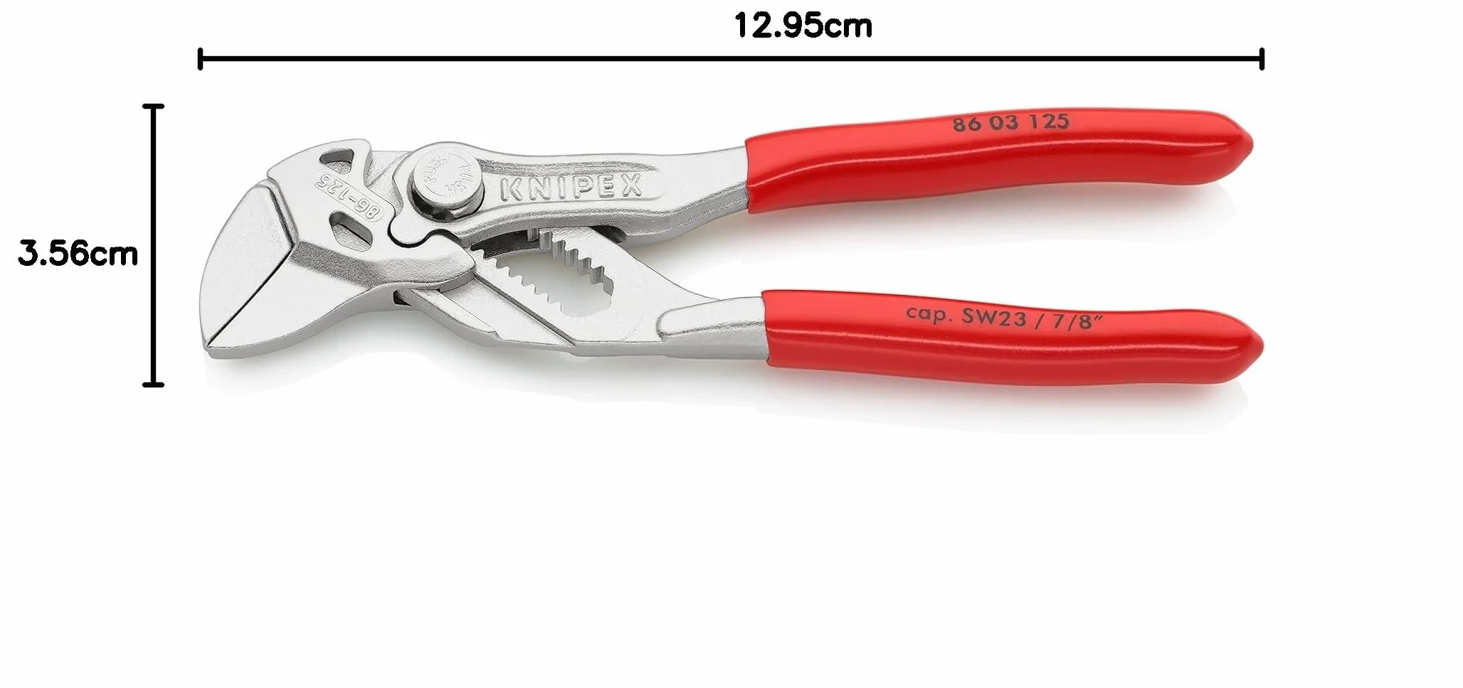 KNIPEX Szczypce-klucz mini 125 mm chromowany powlekane 86 03 125