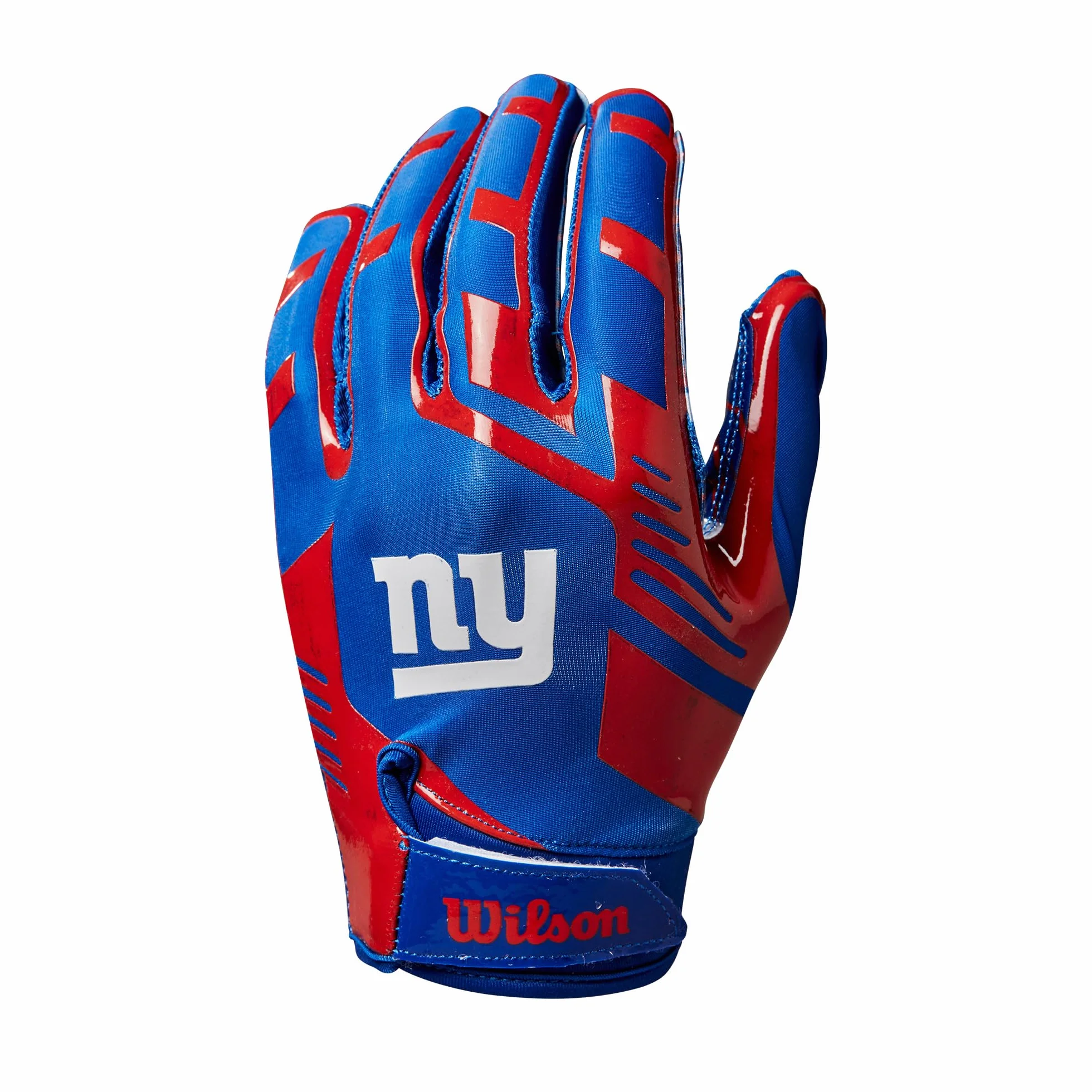Wilson AD NFL STRETCH FIT GLOVES, niebieski/czerwony