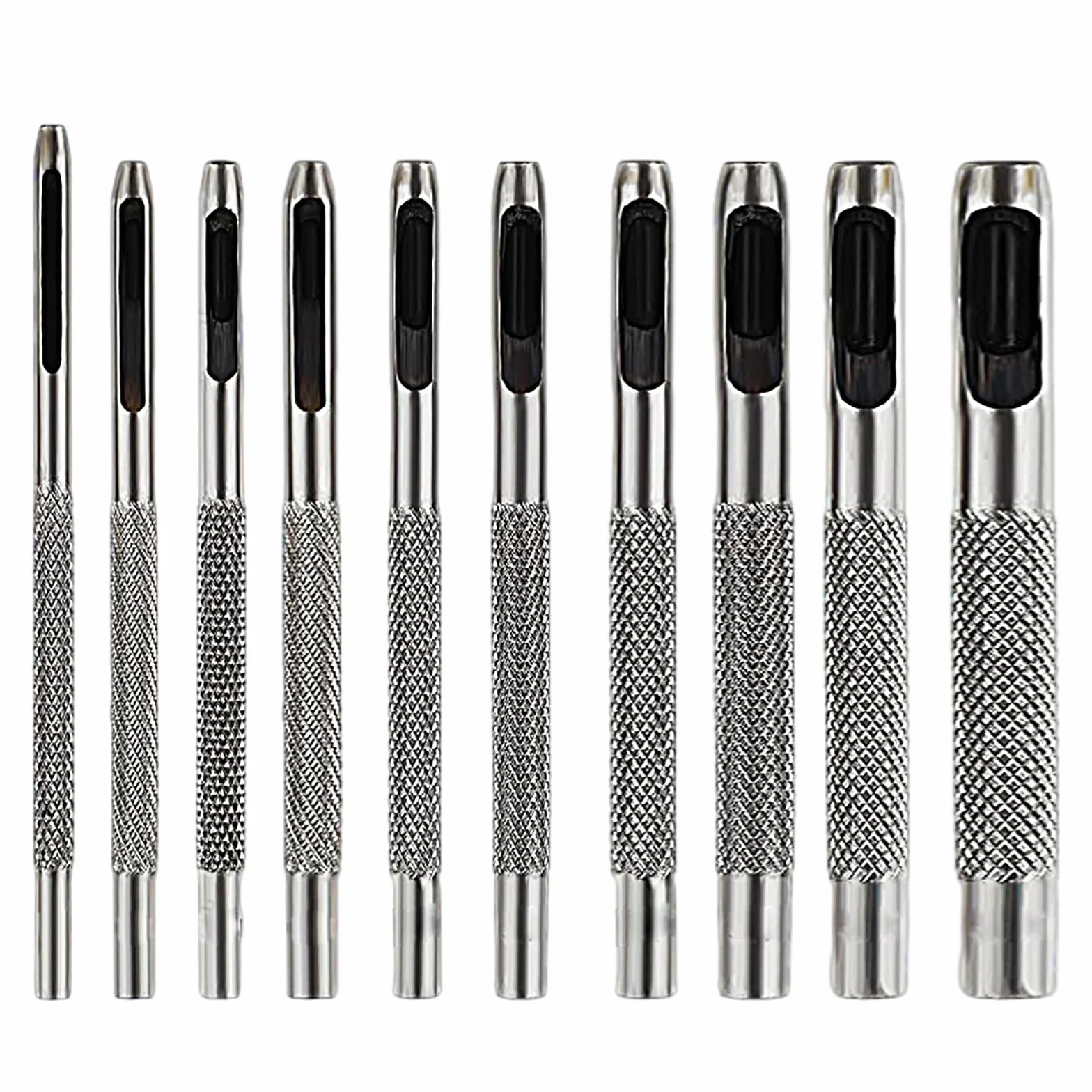 10 sztuk skórzane narzędzia dziurkacza do skóry i różnych 1.5-10MM Hollow Tłoczenie, narzędzia Leathercraft do skórzanego paska zegarka i paska