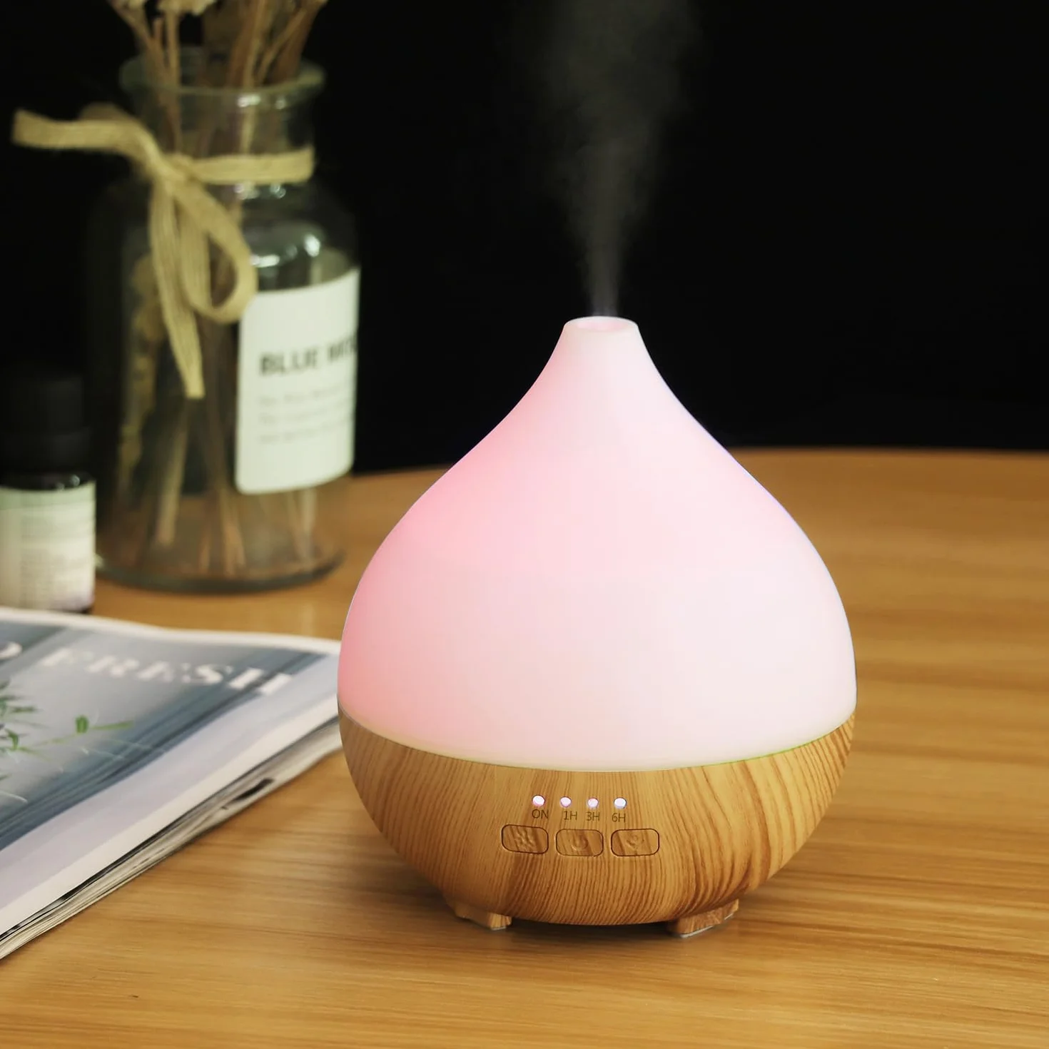 Flintronic dyfuzor zapachowy ultradźwiękowy 100 ml z 7-kolorowym oświetleniem LED