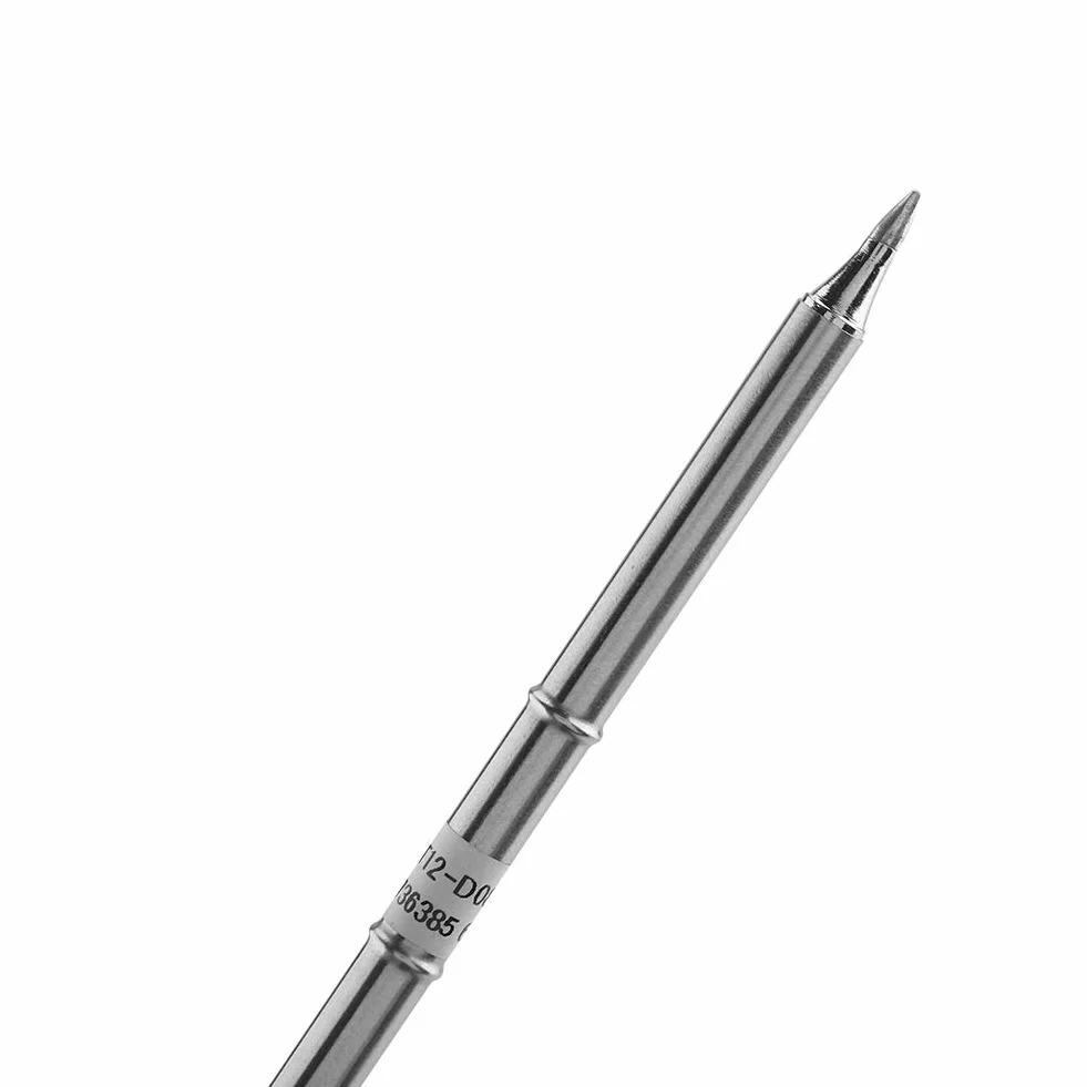 T12 Serie Lötspitze Lötkolben Tipps Schweißwerkzeug Ersatz für FX-951 Rework Stationsgeeignet für niedrigere Temperaturen Löten 200~480 (T12-D08)