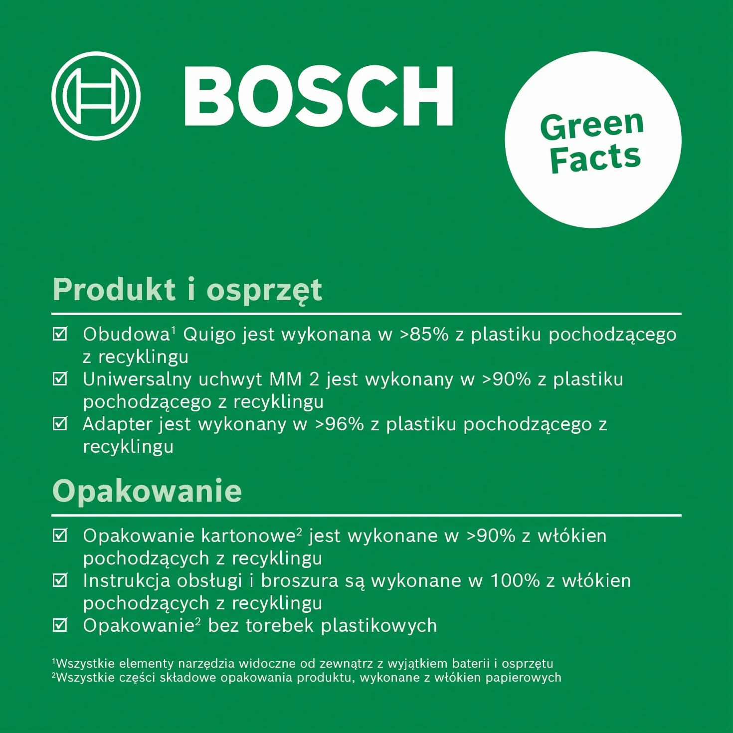 Bosch Laser krzyżowy Quigo z uniwersalnym uchwytem MM 2 (łatwe i precyzyjne wyrównywanie elementów przy elastycznym pozycjonowaniu narzędzia, opakowanie kartonowe E-Commerce)