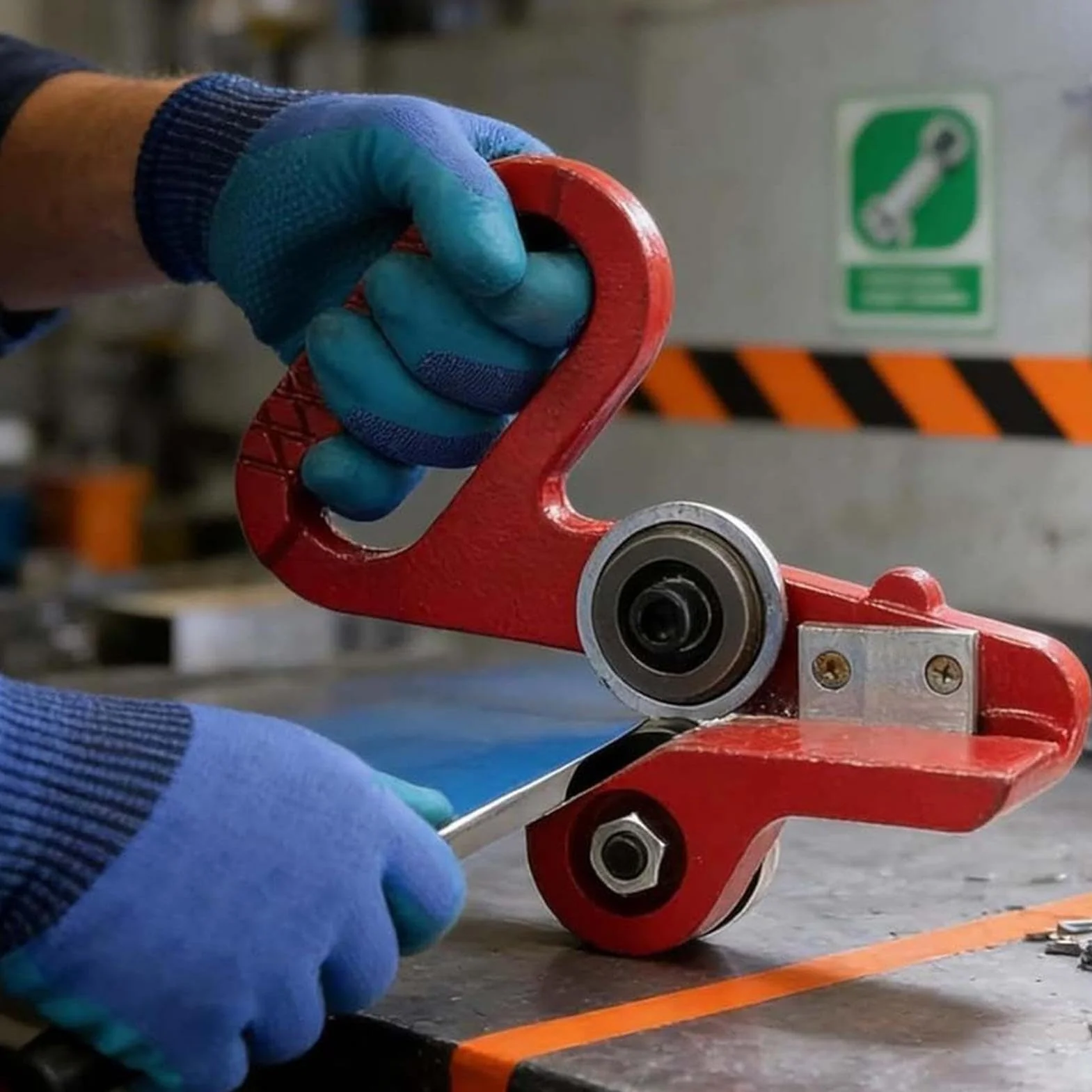 Przecinarka do blachy z regulowaną siłą ciągnącą i podwójnym kołem do ręcznego | Nożyce do metalu do stali aluminium blachy kartonowej kanał HVAC