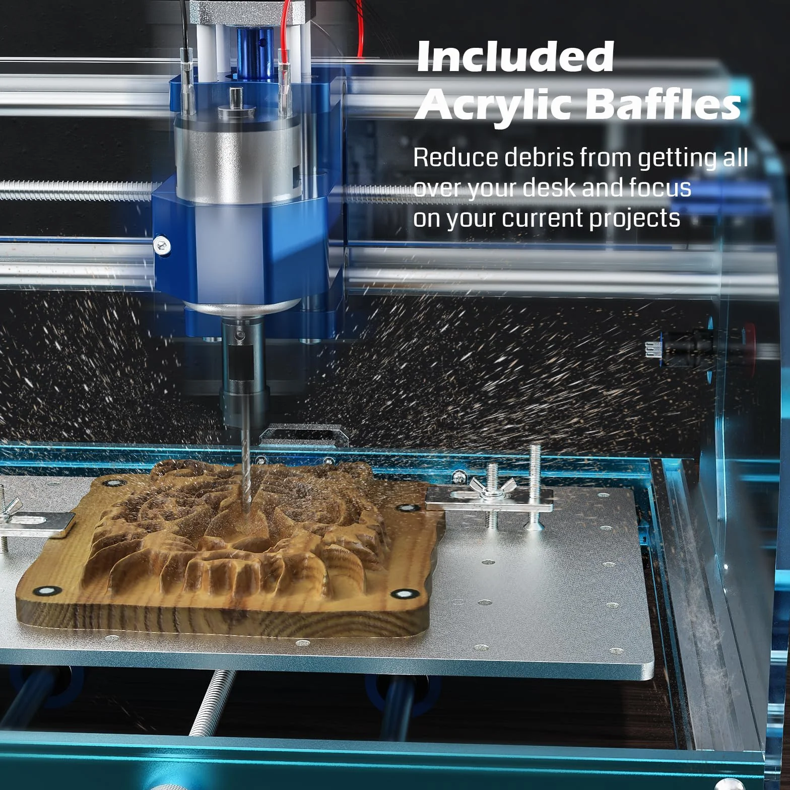 Genmitsu frezarka CNC 3018-PROVER, zestaw do grawerowania z aluminiową ramą, sterowanie GRBL i wyłącznik, frezarka CNC do drewna, akrylu i płyty MDF | Rama aluminiowa, sterowanie GRBL, wyłącznik awaryjny, do drewna, akrylu i płyty MDF