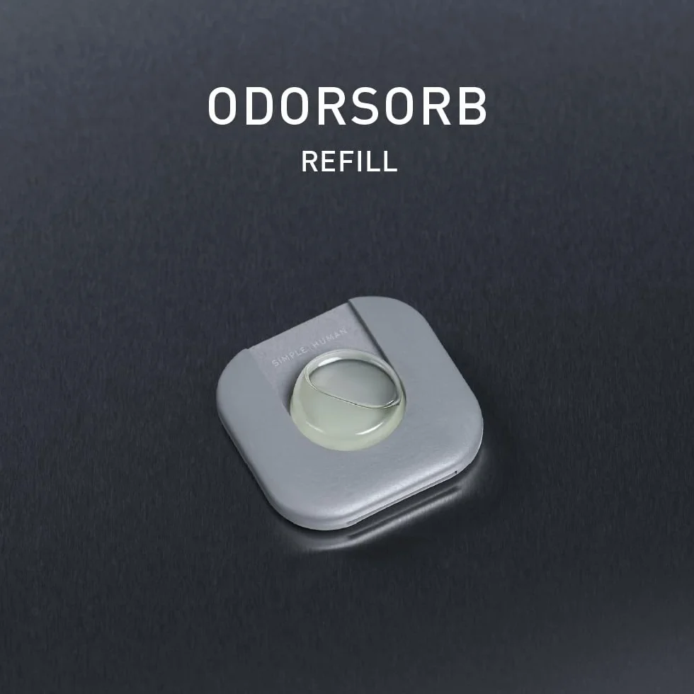 simplehuman Odorsorb Wkłady do kapsułek, 4 sztuki, neutralizator zapachów, odświeżacz, naturalne składniki, naturalne oleje roślinne, bez ostrych chemikaliów