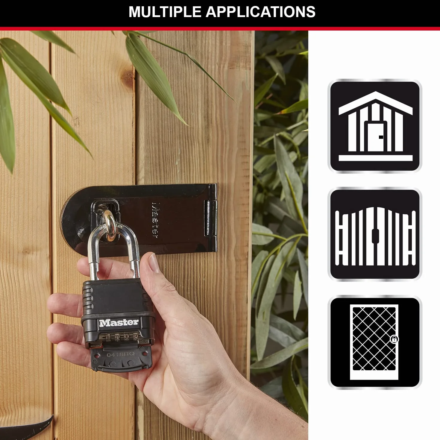 Master Lock Excell zamek szyfrowy 50 mm czarny M178EURD