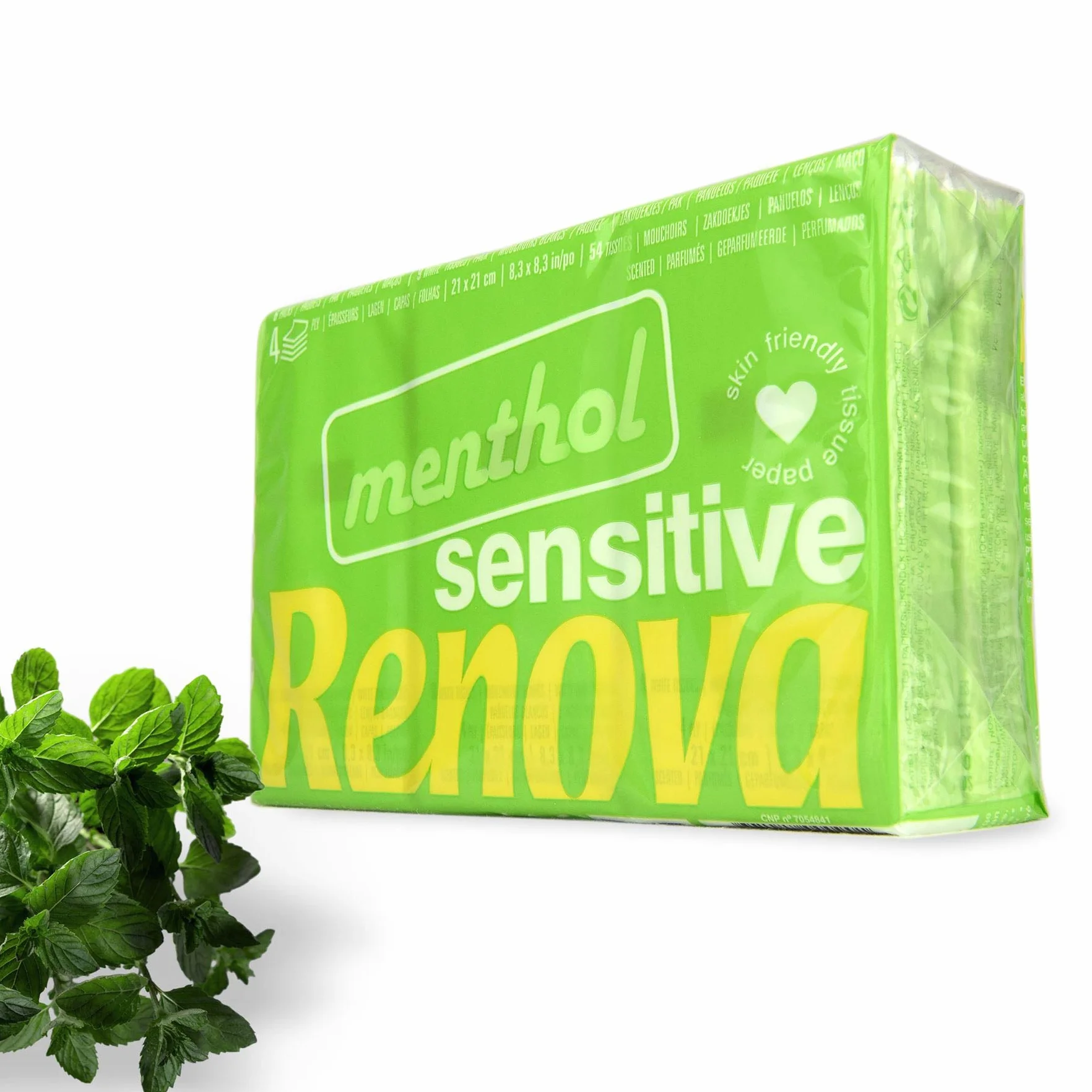 Renova Sensitive Menthol 200072944 Chusteczki, Biały, 6 sztuk