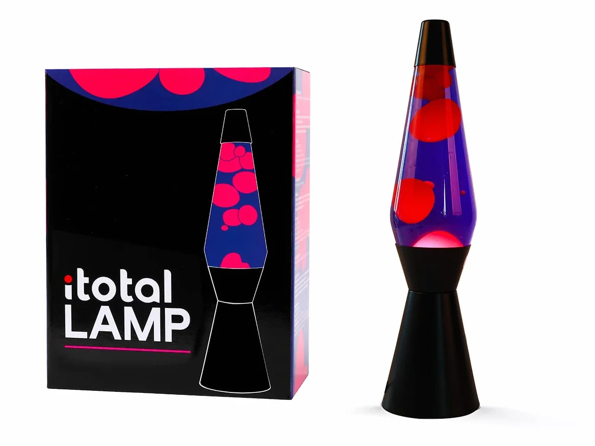 Lampa lawowa 40 CM Fioletowo-różowy statek kosmiczny