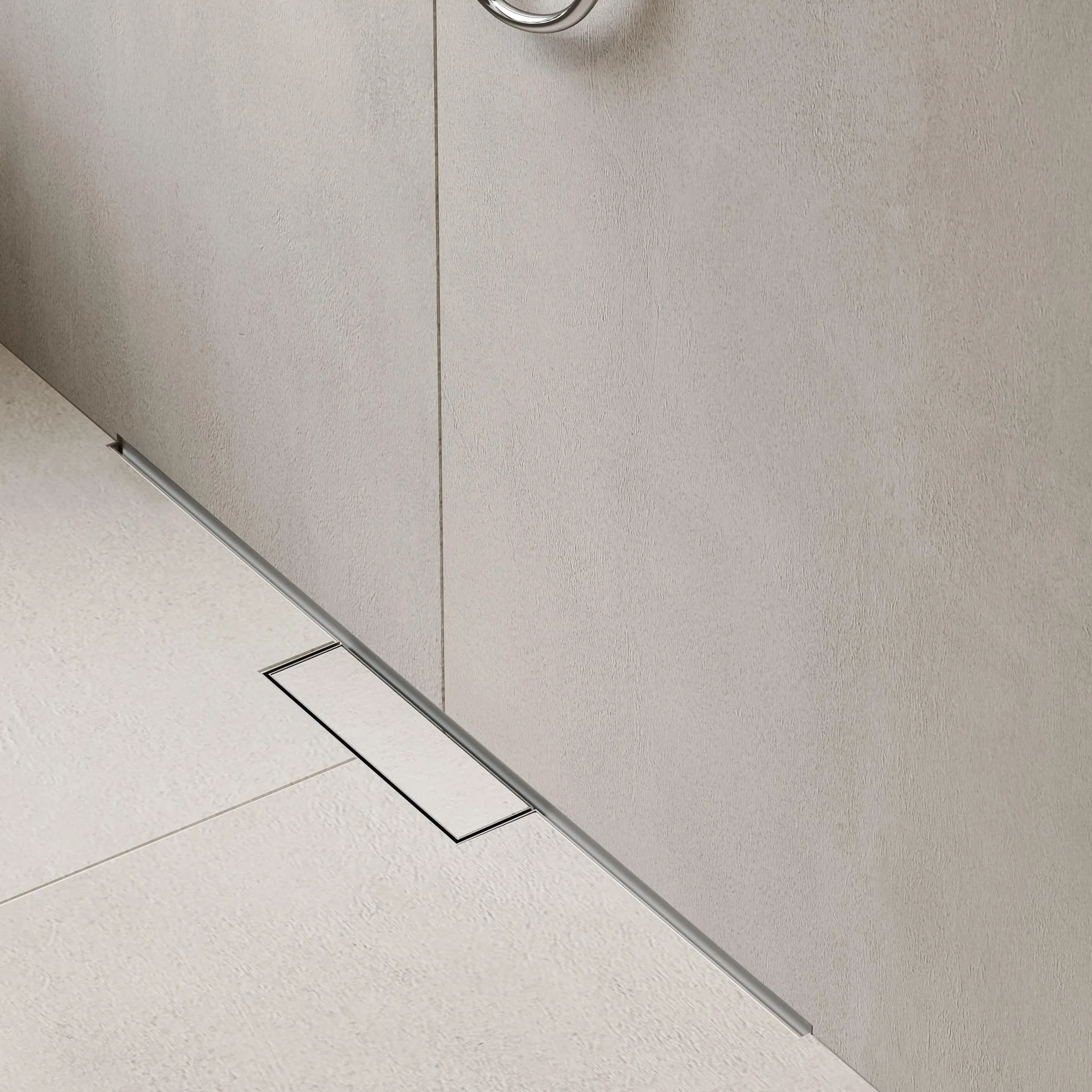 hansgrohe RainDrain Minimalistic - gotowy zestaw rynny prysznicowej, wyłożona płytkami rynna odpływowa 900 mm, odpływ podłogowy prysznic