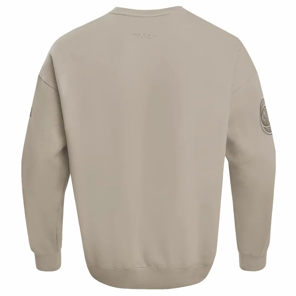 Pro Standard Męska bluza NBA Neutral M Drop Shoulder FLC Crewneck Bluza, szarobrązowa, L, brązowy (taupe), L