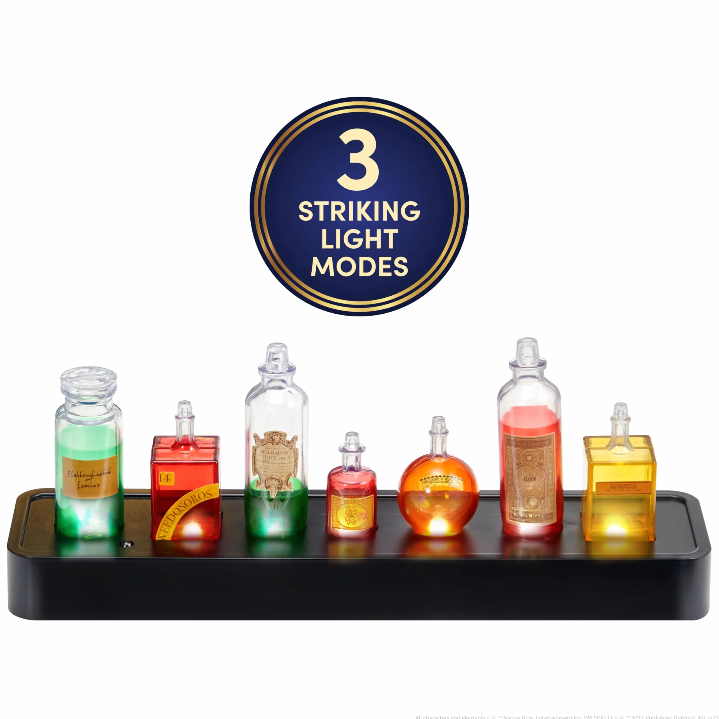 WOW STUFF Professor Snape's Potion Bottles Mood Lamp, Harry Potter Nightlight, 3 Light Modes, 16 x 8 x 32 inches