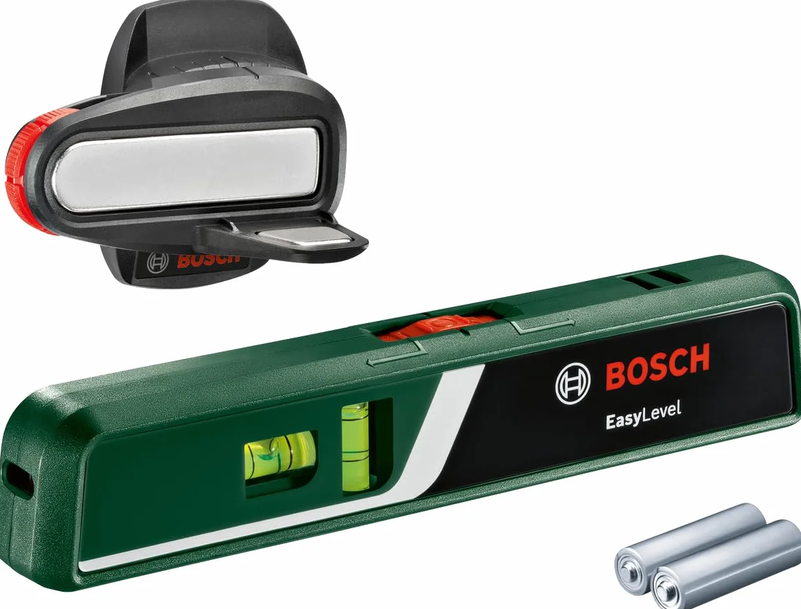 Bosch EasyLevel Poziomica laserowa z uchwytem ściennym, linia i punkt laserowy