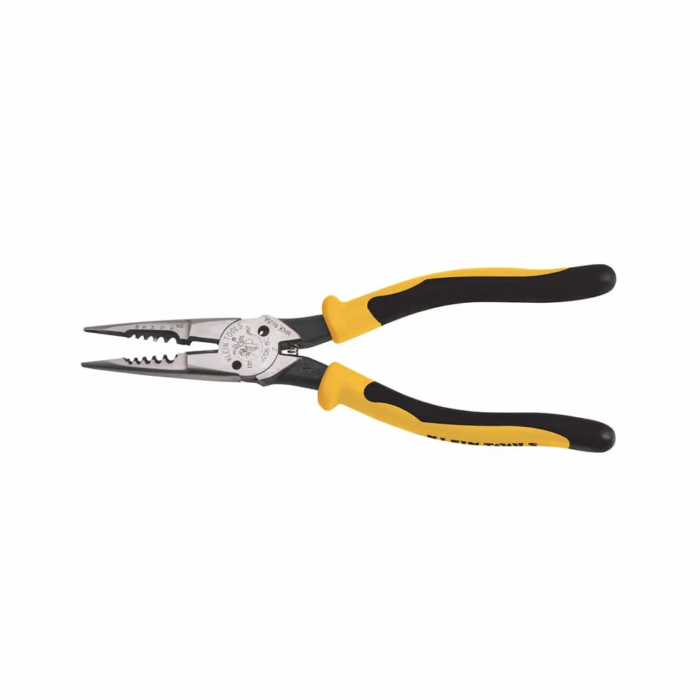 Klein Tools J206-8C Długie szczypce sprężynowe z uchwytami sprężynowymi z podwójnym materiałem