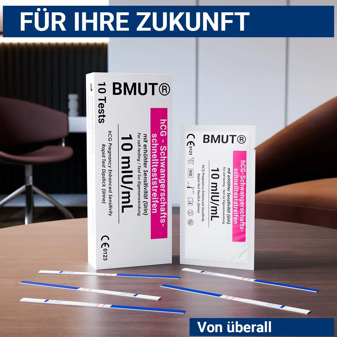 Test ciążowy 10 mIU/ml czuły wczesny wykrywanie hCG zestaw 10 pasków