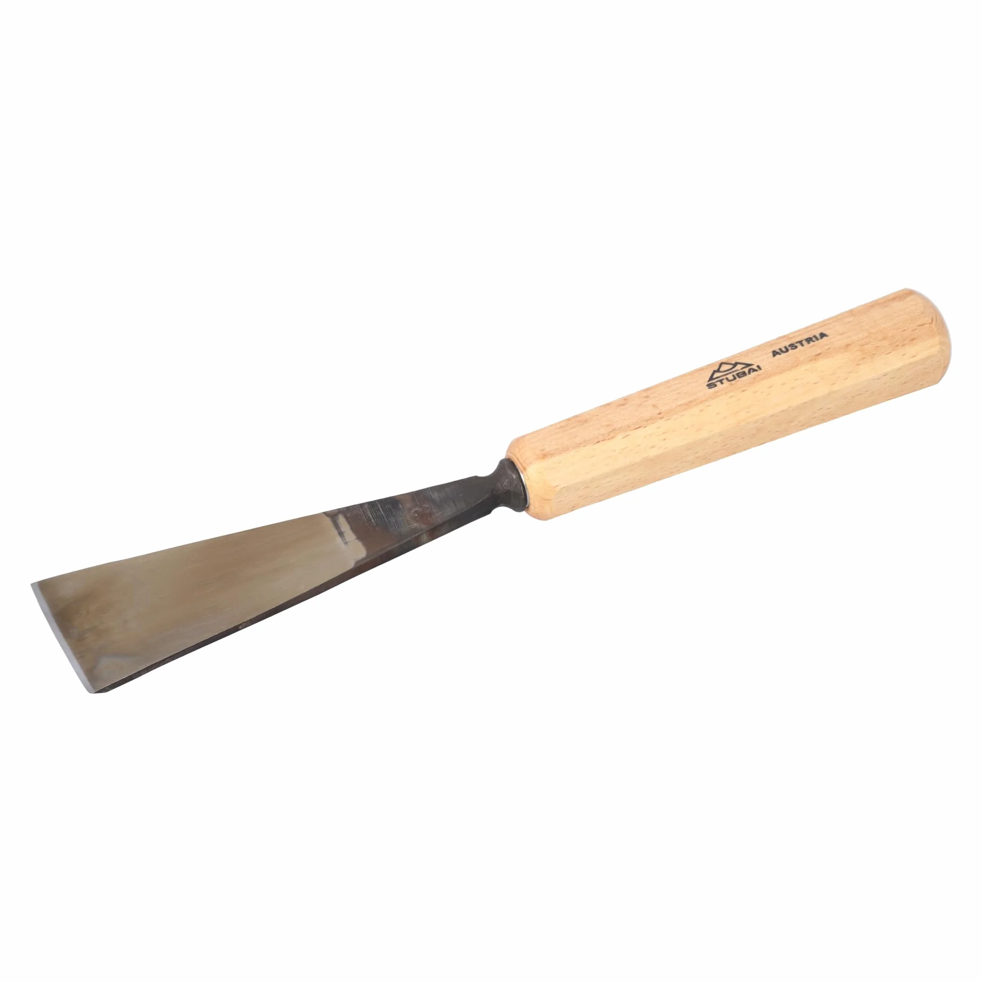 Stubai 520345 Typ 3 Dłuto do rzeźbienia w drewnie z drewnianym uchwytem, złoty/beżowy, 45 mm