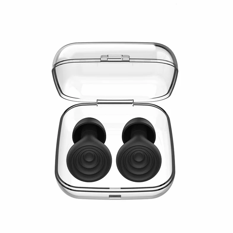 INF Zapasowe zatyczki do uszu, silikonowe zatyczki do uszu z redukcją szumów, do spania, chrapania, pracy, nauki, ergonomicznej konstrukcji, 2,05 x 1,5 x 1,6 cm