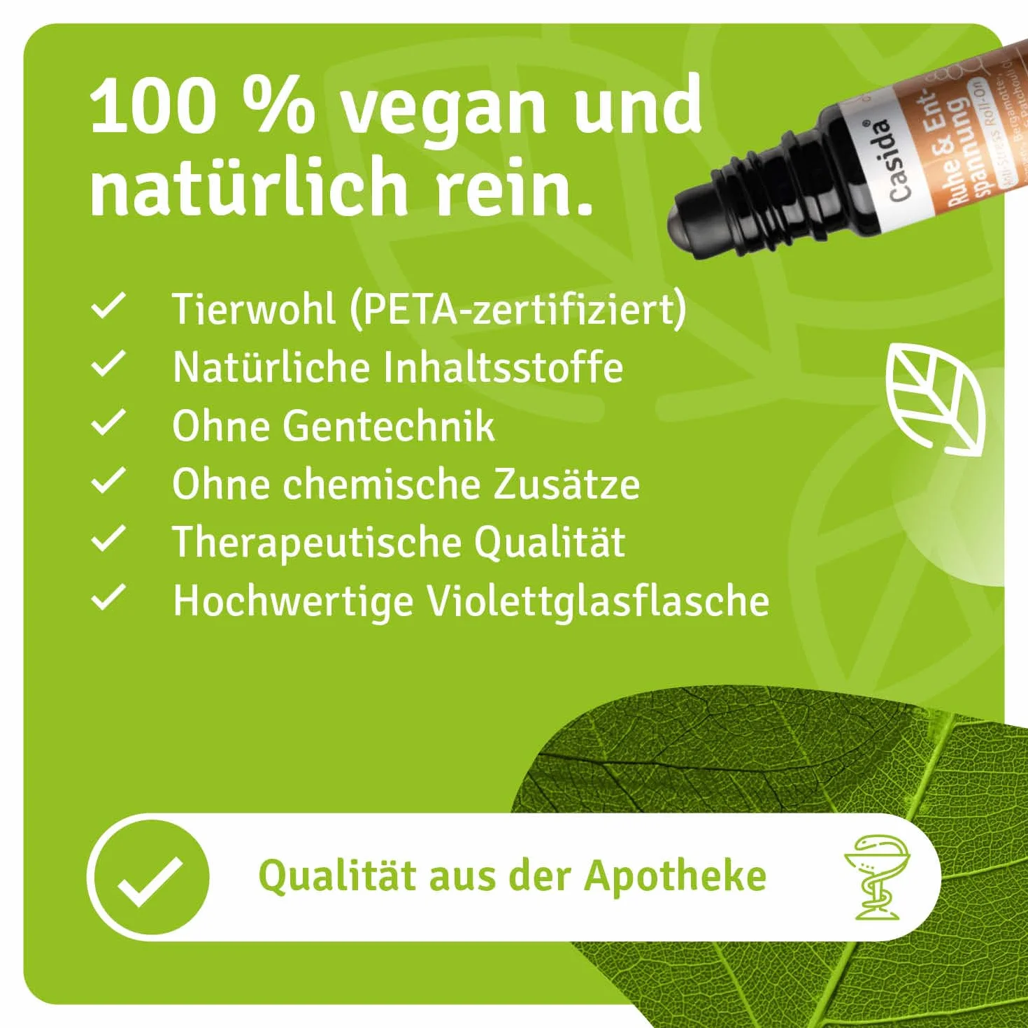 Casida Roll-On Odpoczynku i Relaksu 10 ml - Antystresowy Olejek Perfumowany Eteryczny do Aromaterapii