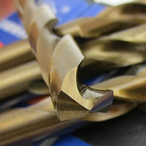 Wiertła 5 szt. Wiertło o wysokiej wytrzymałości HSS M35 kobaltowe wiertło spiralne do metalu stal 1mm 2mm 3mm 4mm 5mm