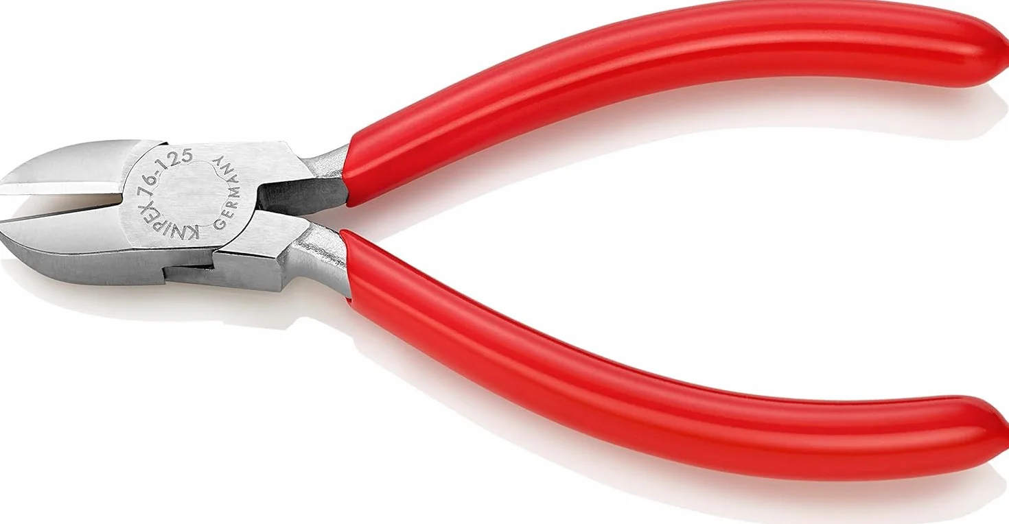 KNIPEX Szczypce tnące boczne dla elektromechaników chromowany z tworzywa sztucznego, powlekane 125 mm, 76 03 125