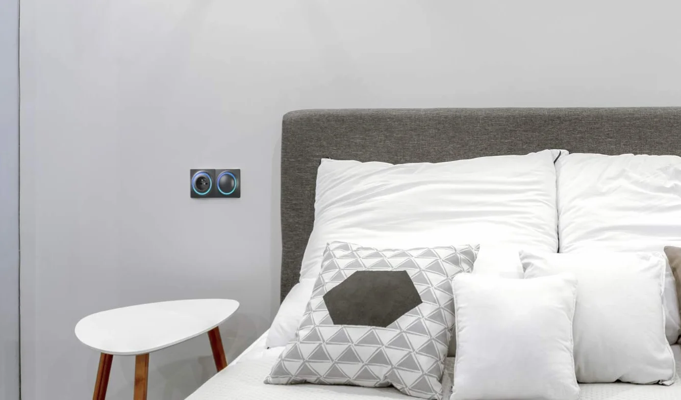 FIBARO Walli Roller Shutter Z-Wave Plus Smart Home podtynkowy przełącznik rolety antracyt FGWREU-111-8
