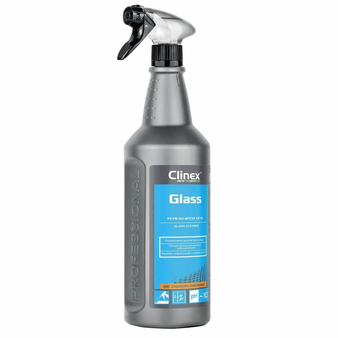 Clinex Glass 1 l – skuteczny środek do czyszczenia szyb – mocny środek do czyszczenia okien – szkło ceramiczne – czyszczenie okien – dokładne czyszczenie szyb