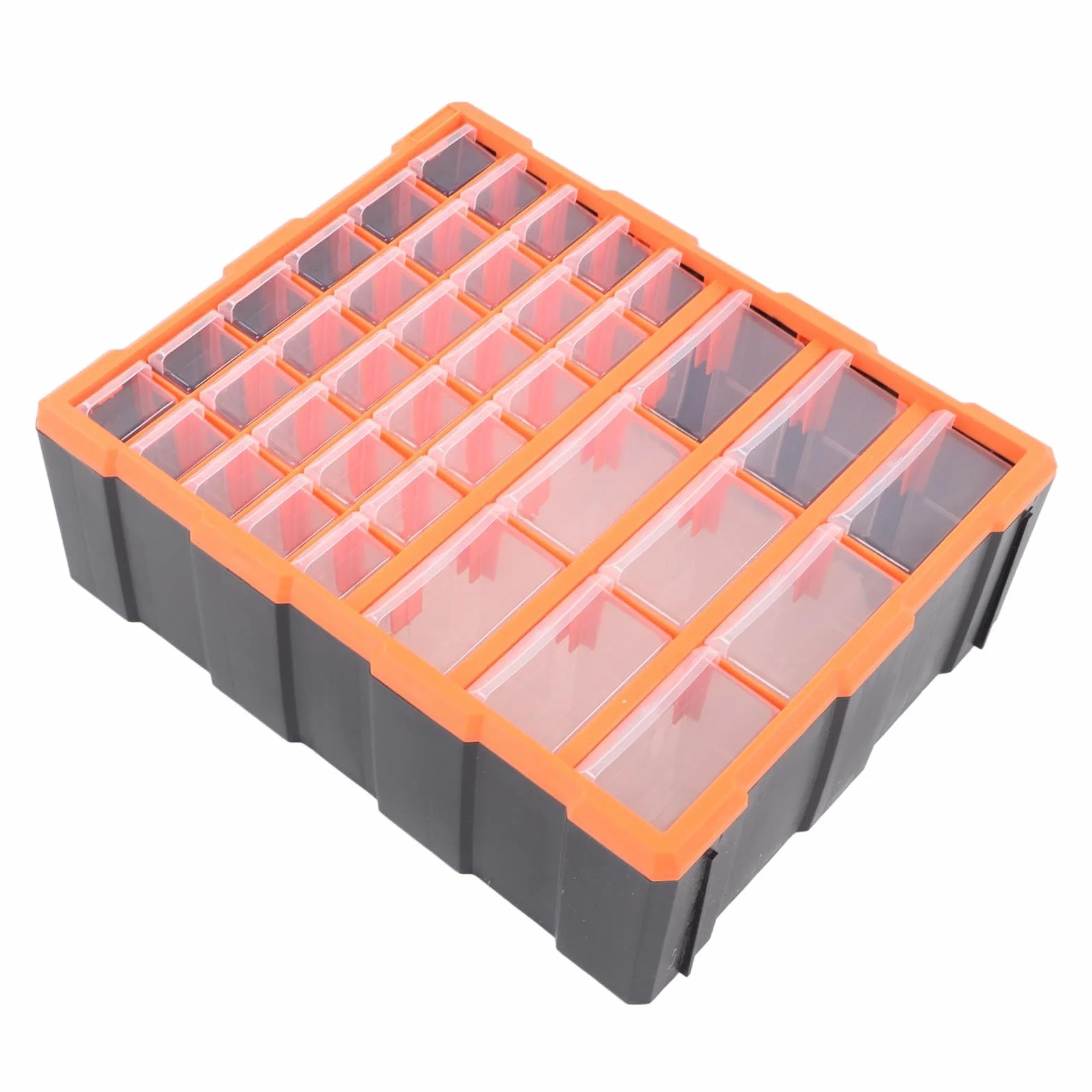 Cocoarm 39 Szufladowy Organizer Plastikowa Szafka do Przechowywania Sprzętu 385 X 465 X 160 Mm, Szuflada do Montażu na ścianie Organizator Przechowywania Sprzętu z Przezroczystymi Szufladami Warsztatu