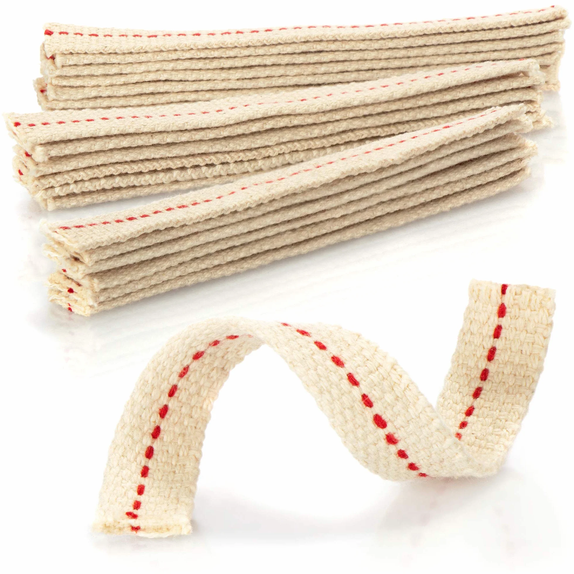 COM-FOUR 20 x knot do lamp olejowych – zapasowy knot do pochodni ogrodowej, pochodni bambusowej – knot do lampy naftowej – płaski 12 cm x 13 mm (20 sztuk – 12 cm x 13 mm)