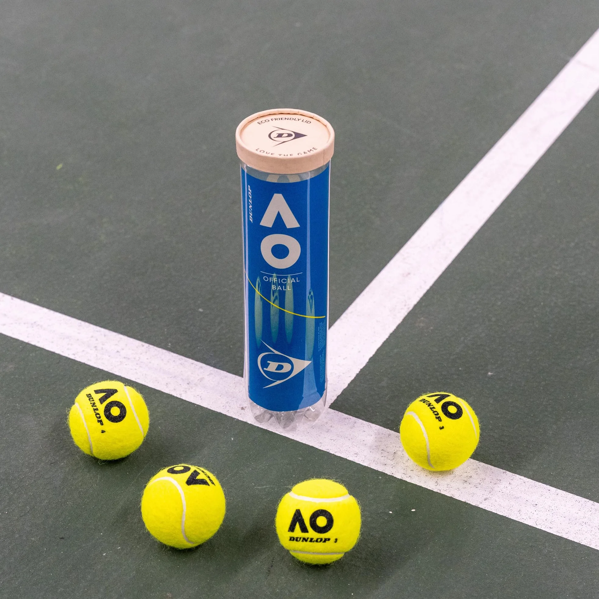 Dunlop Uniseks D Tb Australian Open 4Pet Piłki tenisowe Yellow One Size