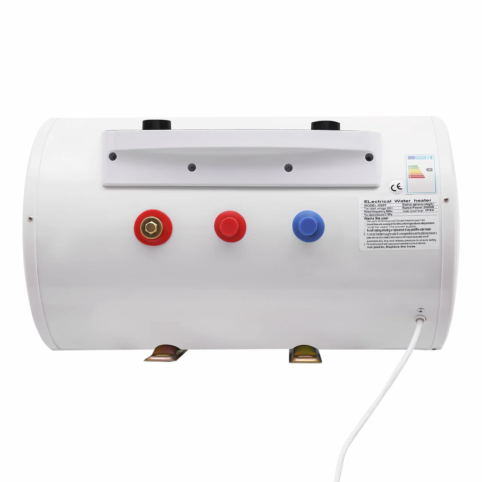 elektryczny podgrzewacz wody, 50 l, 220 V, 2 kW, podgrzewacz przepływowy, poziomy czajnik, bojler podgrzewacz wody