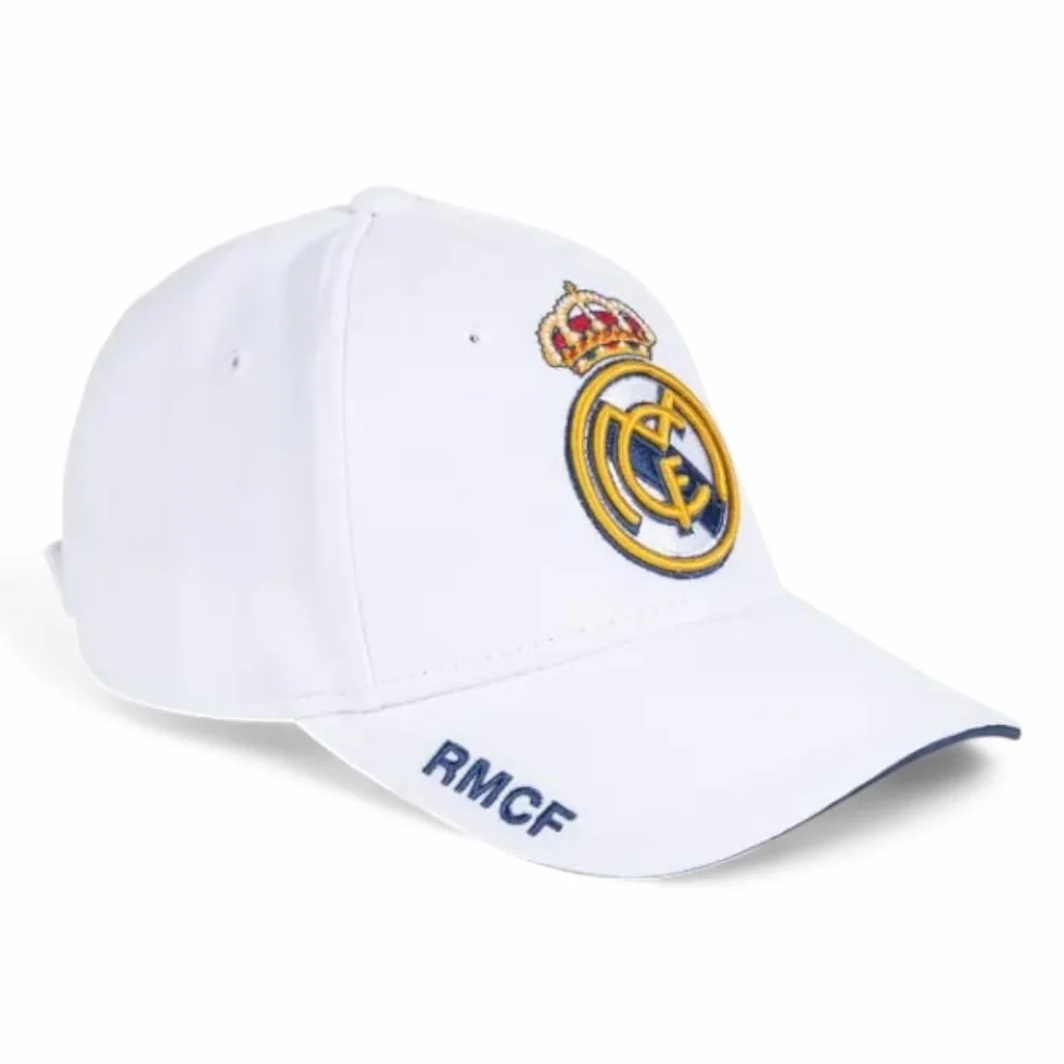 Real Madrid Czapka 1. EQUIP-17 nr 3 - Regulowany rozmiar dla dorosłych - Kolor biały