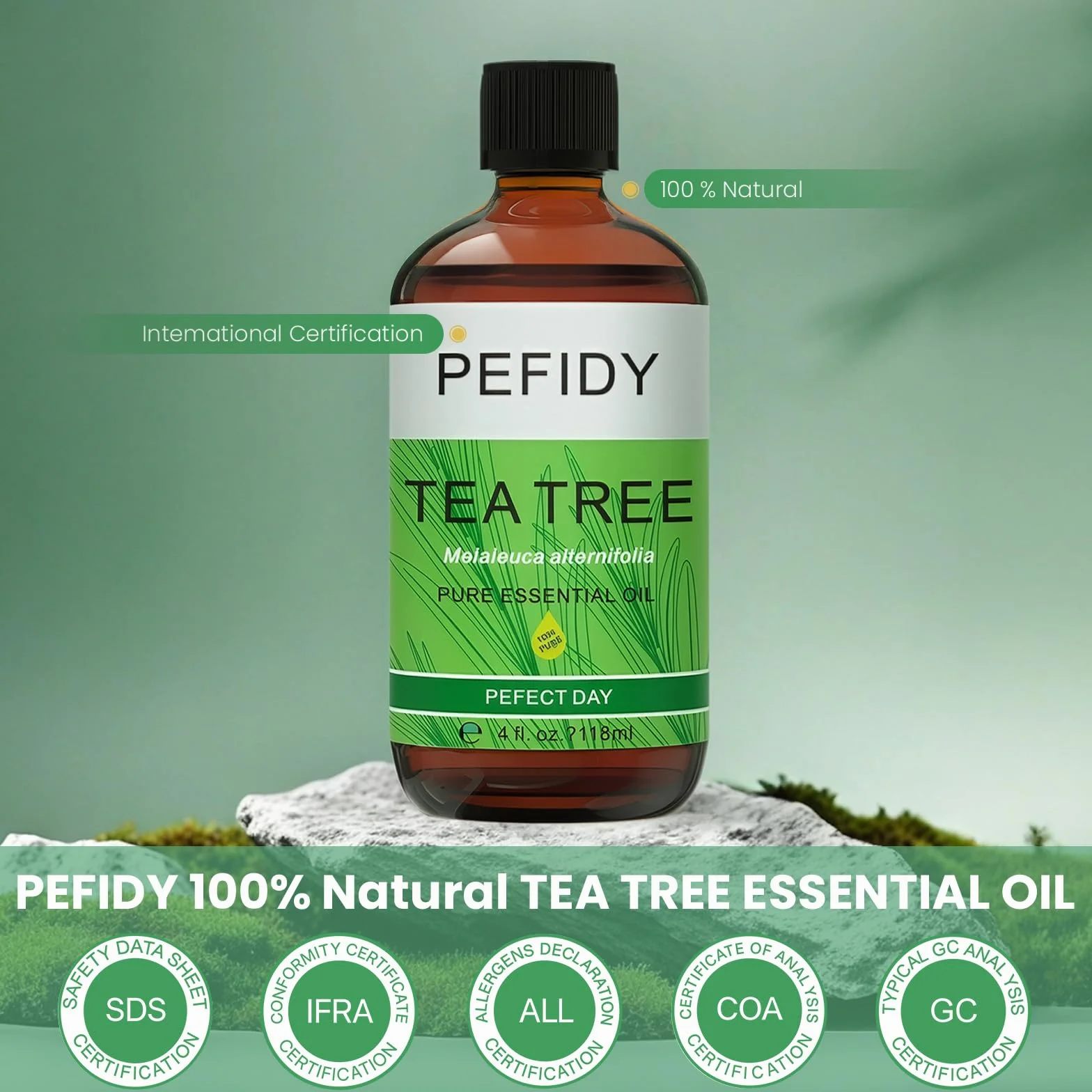 Olejek z drzewa herbacianego 118 ml, 100% naturalny olejek eteryczny do pielęgnacji skóry, paznokci i włosów