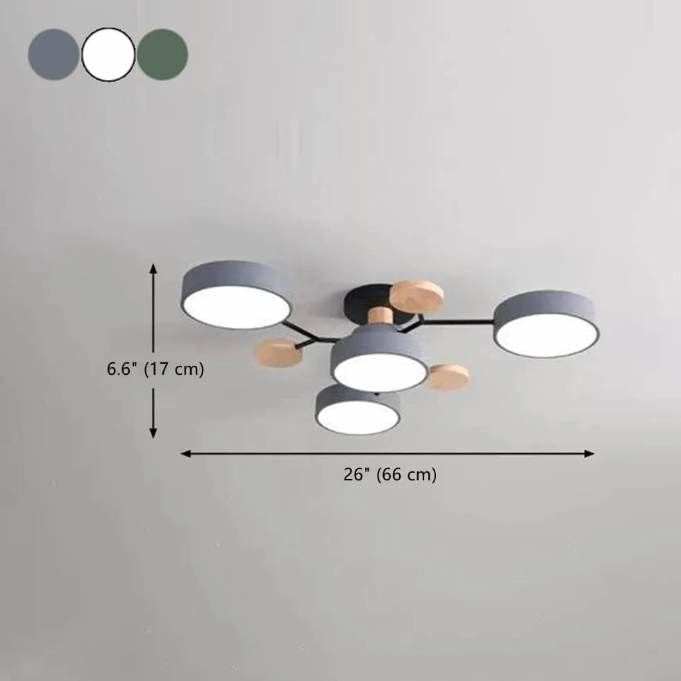 Akrylowa okrągła wisząca lampa sufitowa LED, oświetlenie LED w pobliżu opraw oświetleniowych do salonu, jadalni, sypialni, przedpokoju, kuchni (biała - 4 s)