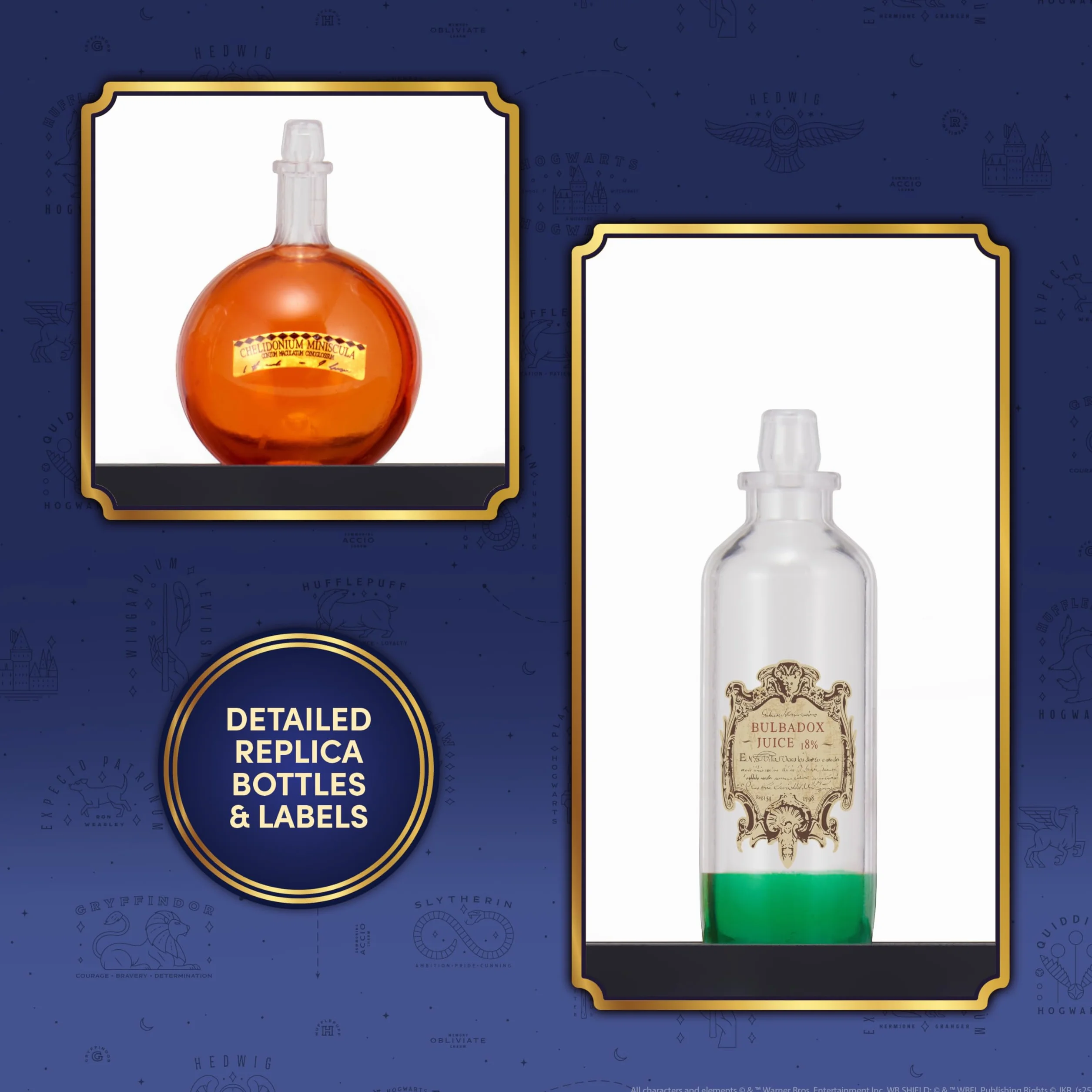 WOW STUFF Professor Snape's Potion Bottles Mood Lamp, Harry Potter Nightlight, 3 Light Modes, 16 x 8 x 32 inches