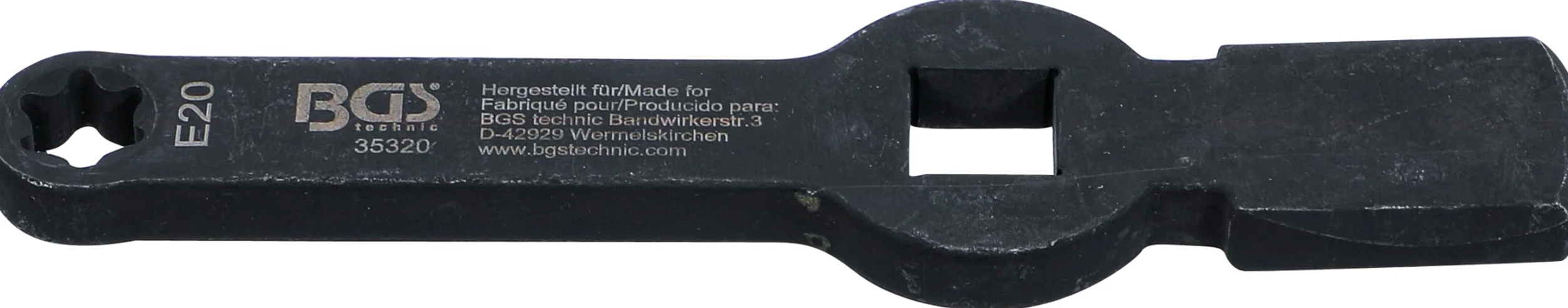 BGS 35320 Klucz oczkowy do podbijania profil E Torx E20