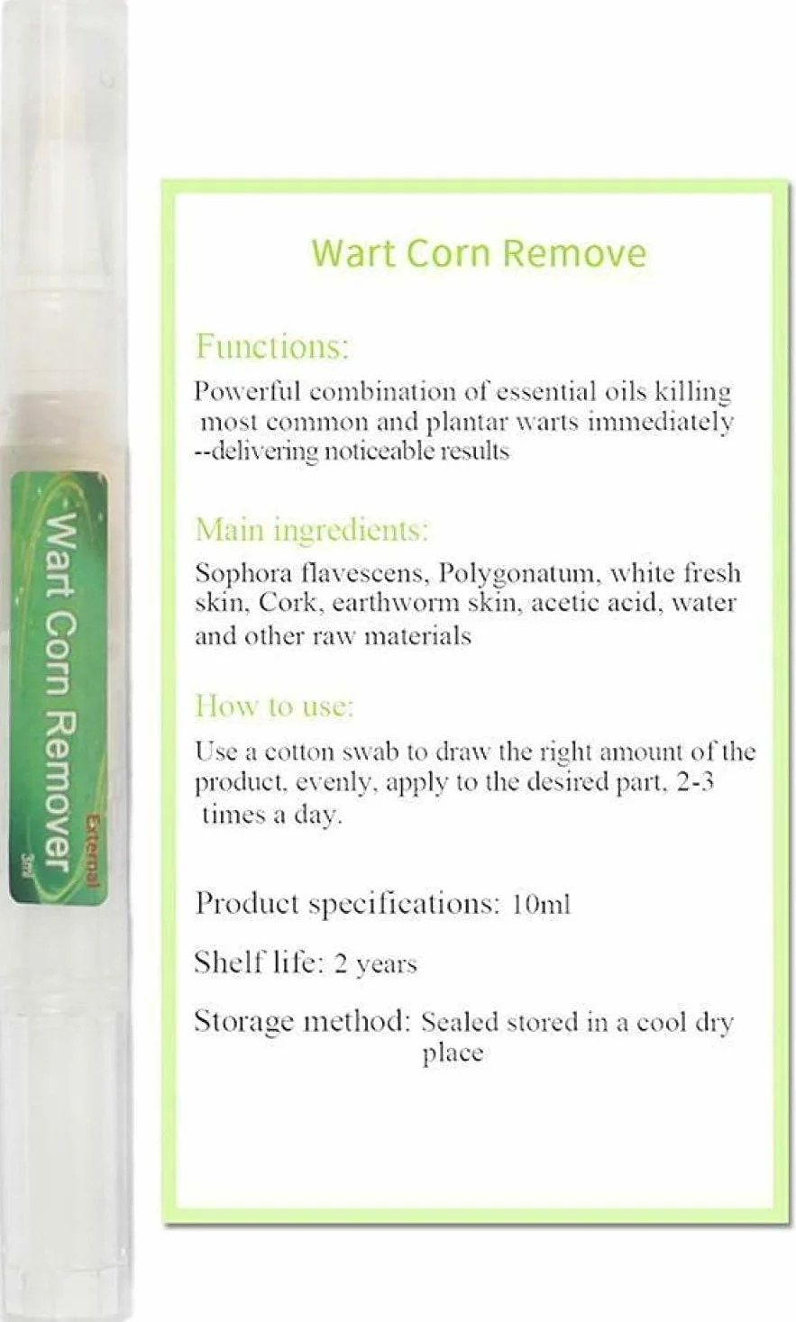 Genital Wart Treatment Papillomas Removal Liquid 3ml