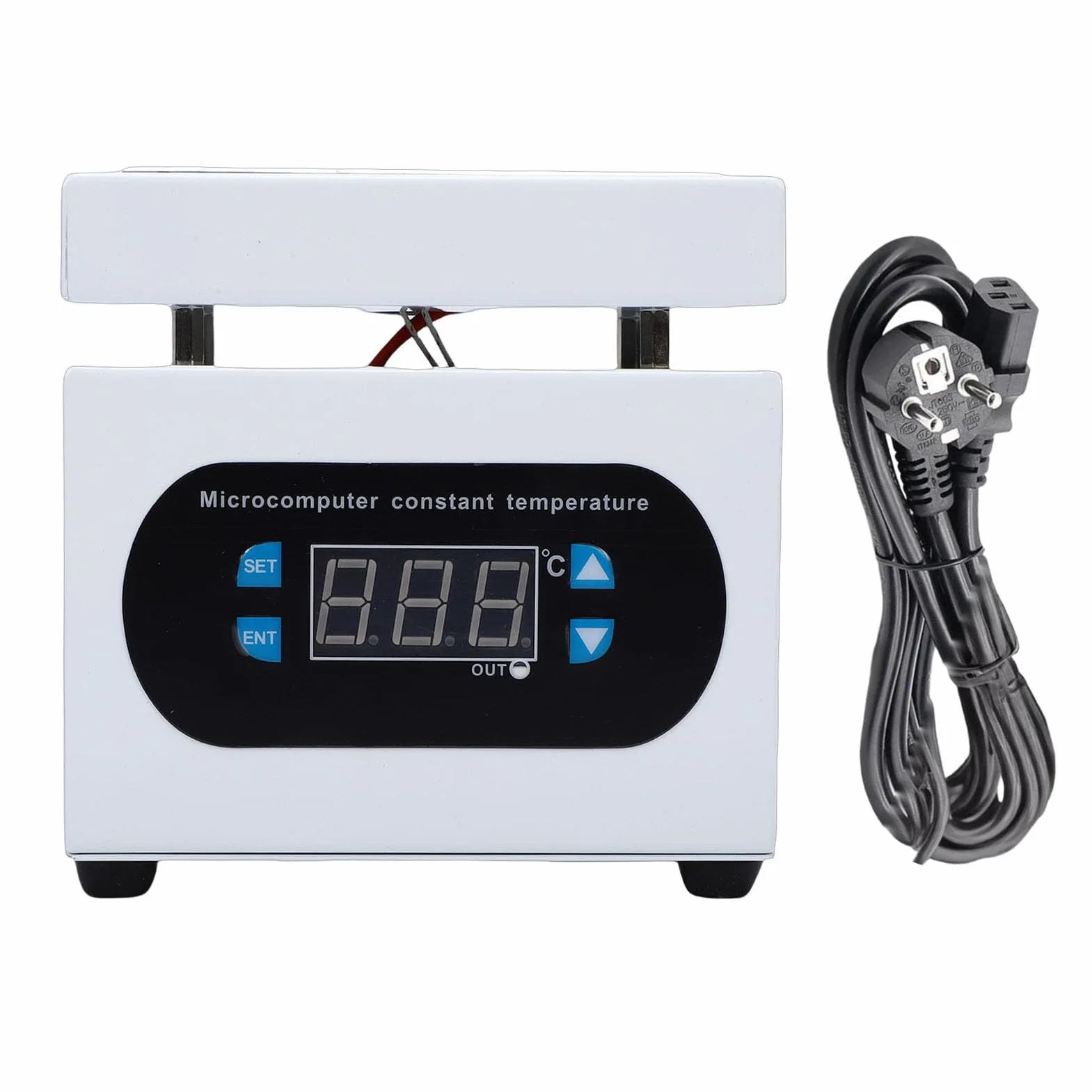 Oumefar Płyta Grzejna do Lutowania Elektryczne Podgrzewanie Wstępne Stacja Lutownicza Elektryczny Podgrzewacz do Lutowania Elektryczna Stacja do Wstępnego 180W 0°C do 400°C (Wtyczka UE)