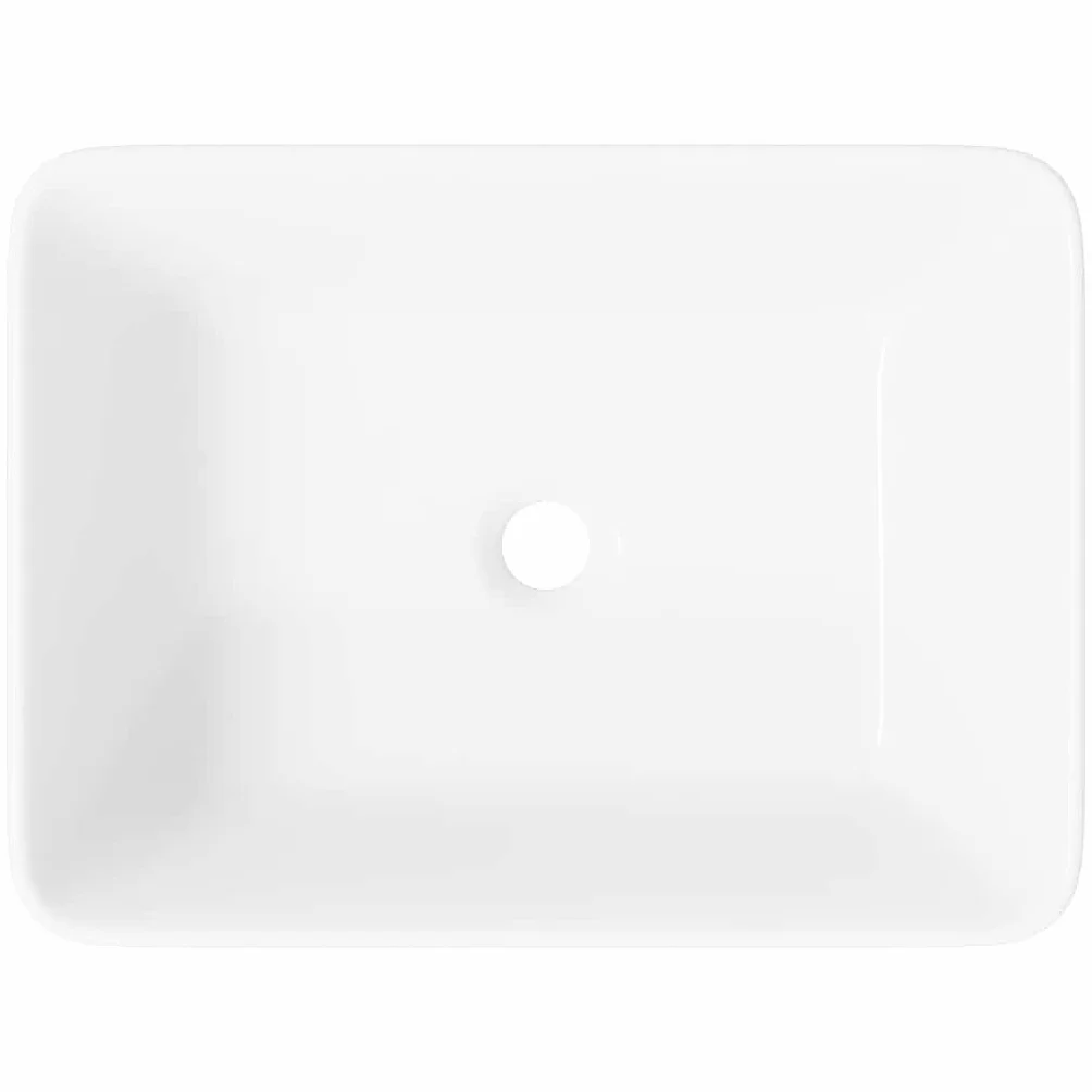 vidaXL Umywalka ceramiczna biała 40 x 30 x 13 cm