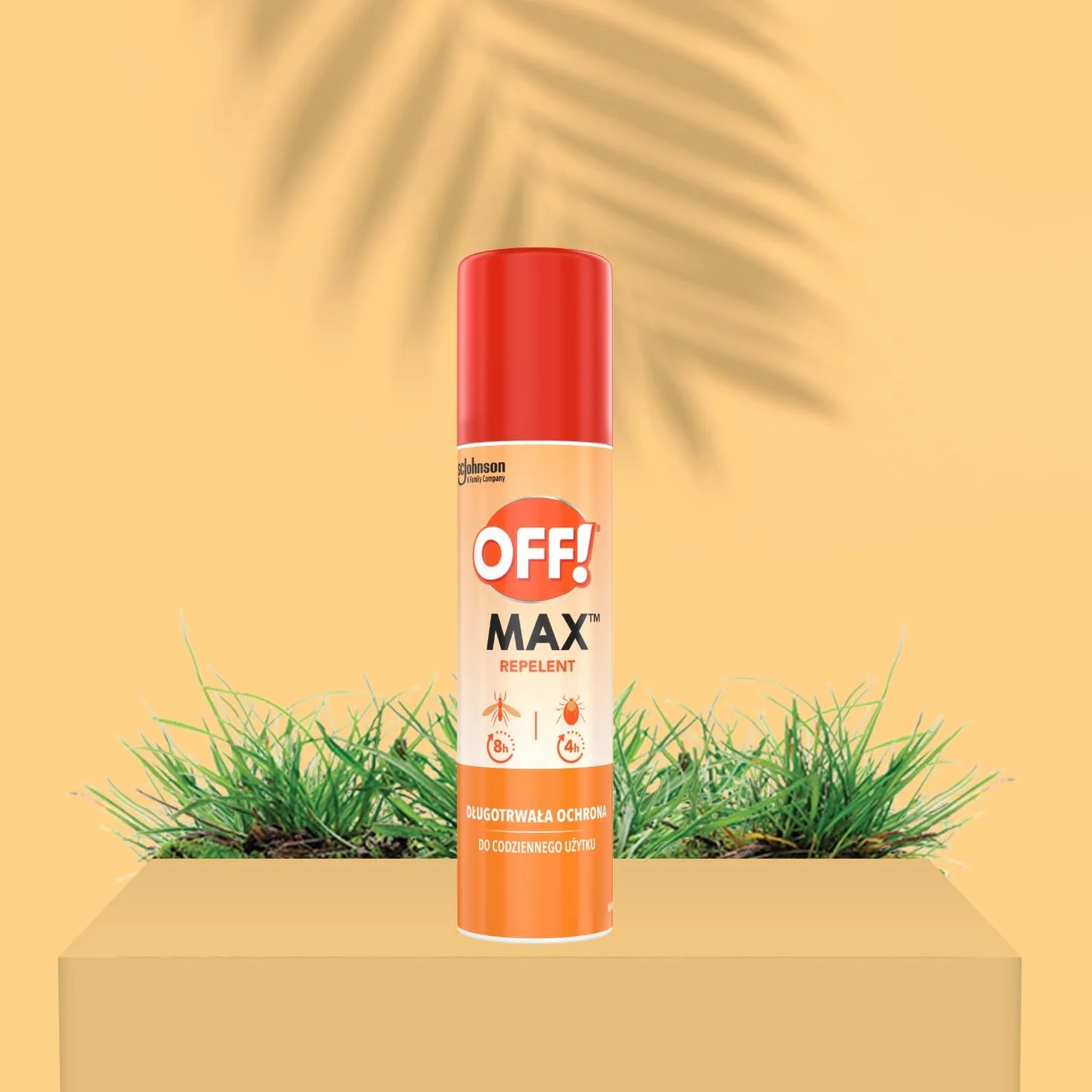 OFF! Max Przeciw Komarom i Kleszczom w Sprayu, Ochrona aż do 8 Godzin, 100 ml