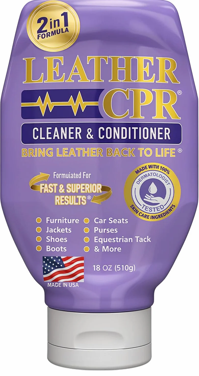 CPR Cleaning Products Leather 510.3 g Bottle – testowany dermatologicznie, w 100% wolny od podrażnień środek czyszczący i odżywka do skóry do domu,