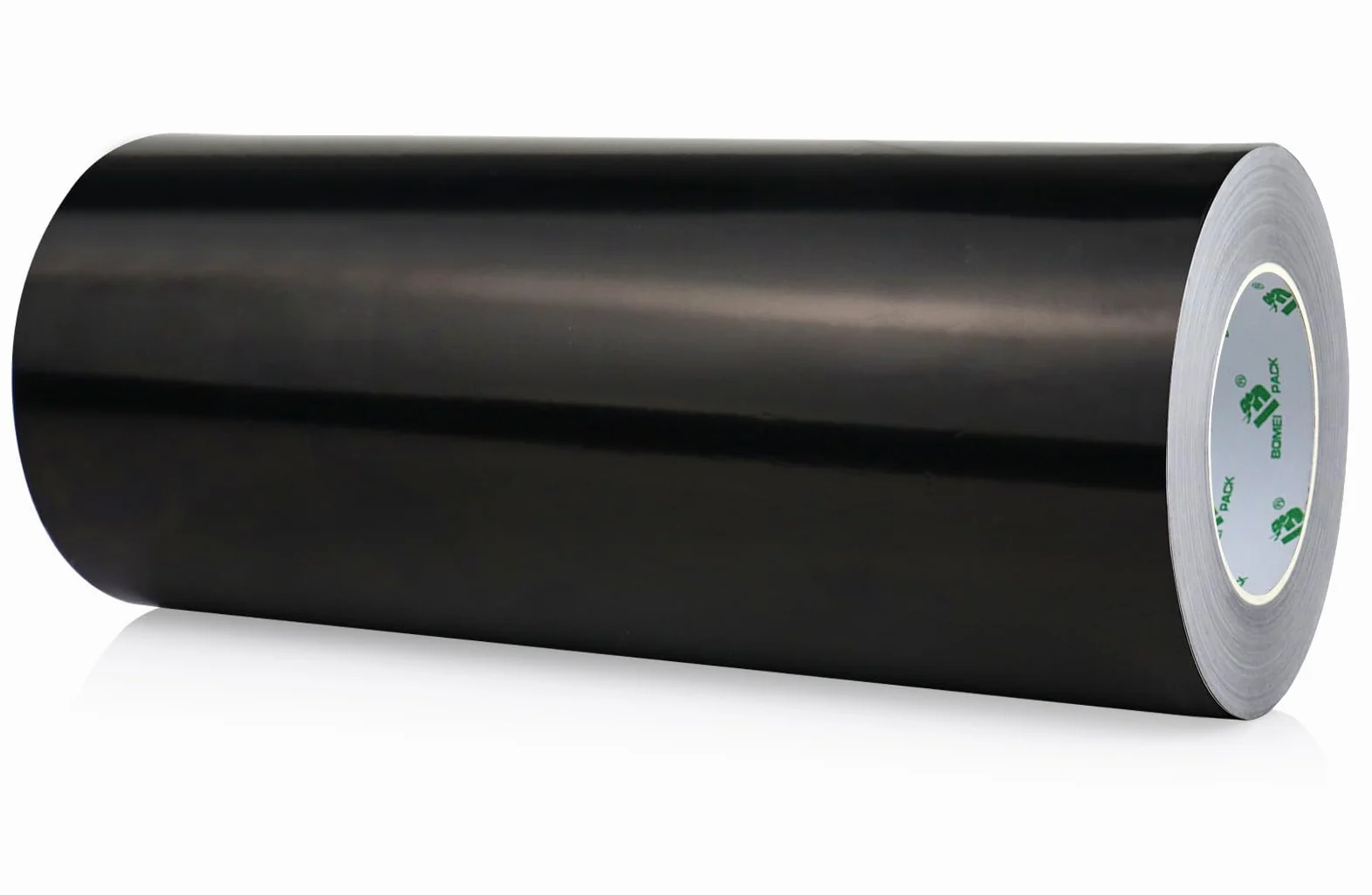 BOMEI PACK Czarna aluminiowa taśma klejąca 300 mm x 50 m – odporna na wysokie temperatury taśma izolacyjna – aluminiowa taśma klejąca do izolacji – taśma uszczelniająca – samoprzylepna taśma