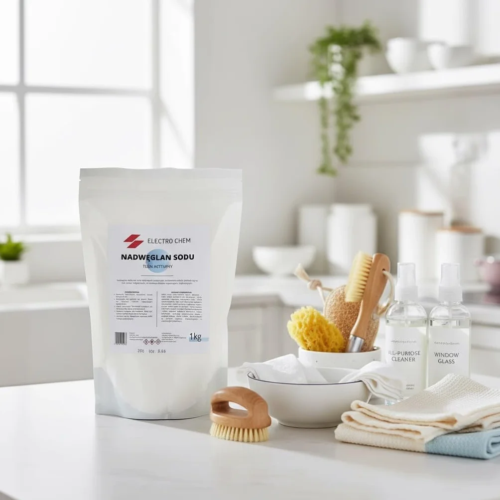 Nadwęglan sodu 99,9% - aktywny tlen - 1kg - Pranie Czyszczenie