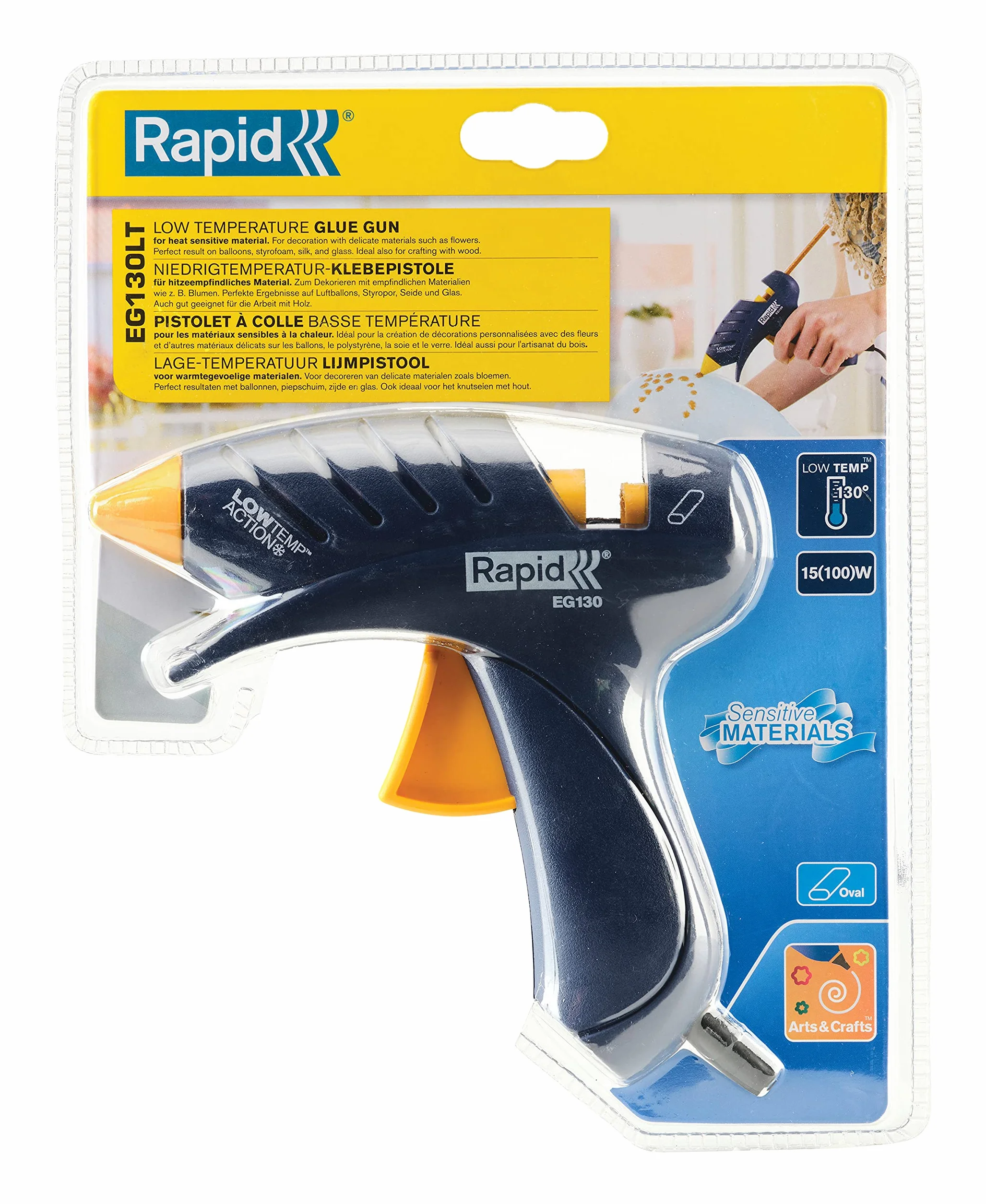 Rapid EG130LT pistolet niskotemperaturowy owalny 9 mm 100 W