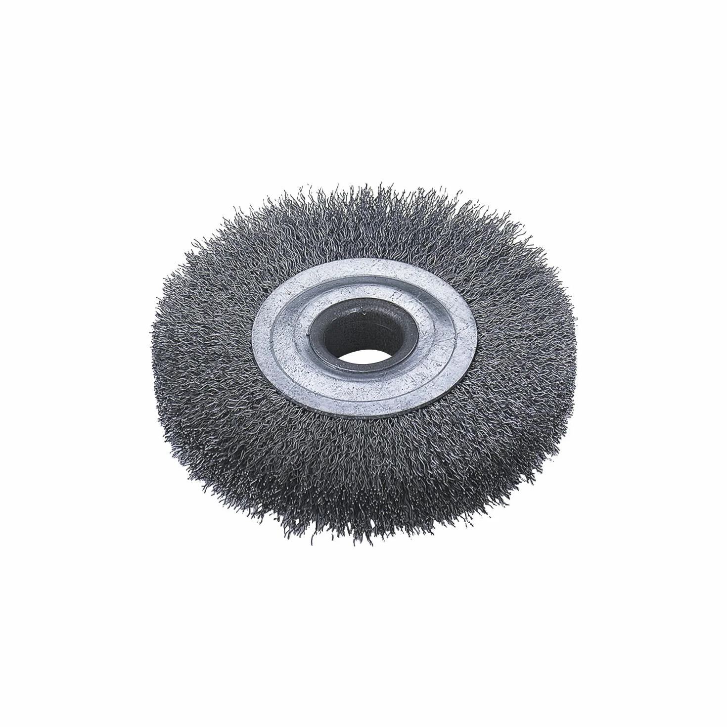 Okrągłe szczotki Drm 150 mm szerokości 30-34 mm rura 50 mm drut stalowy nierdzewny ROF nr 0,30 mm pierścień redukcyjny - zestaw 3
