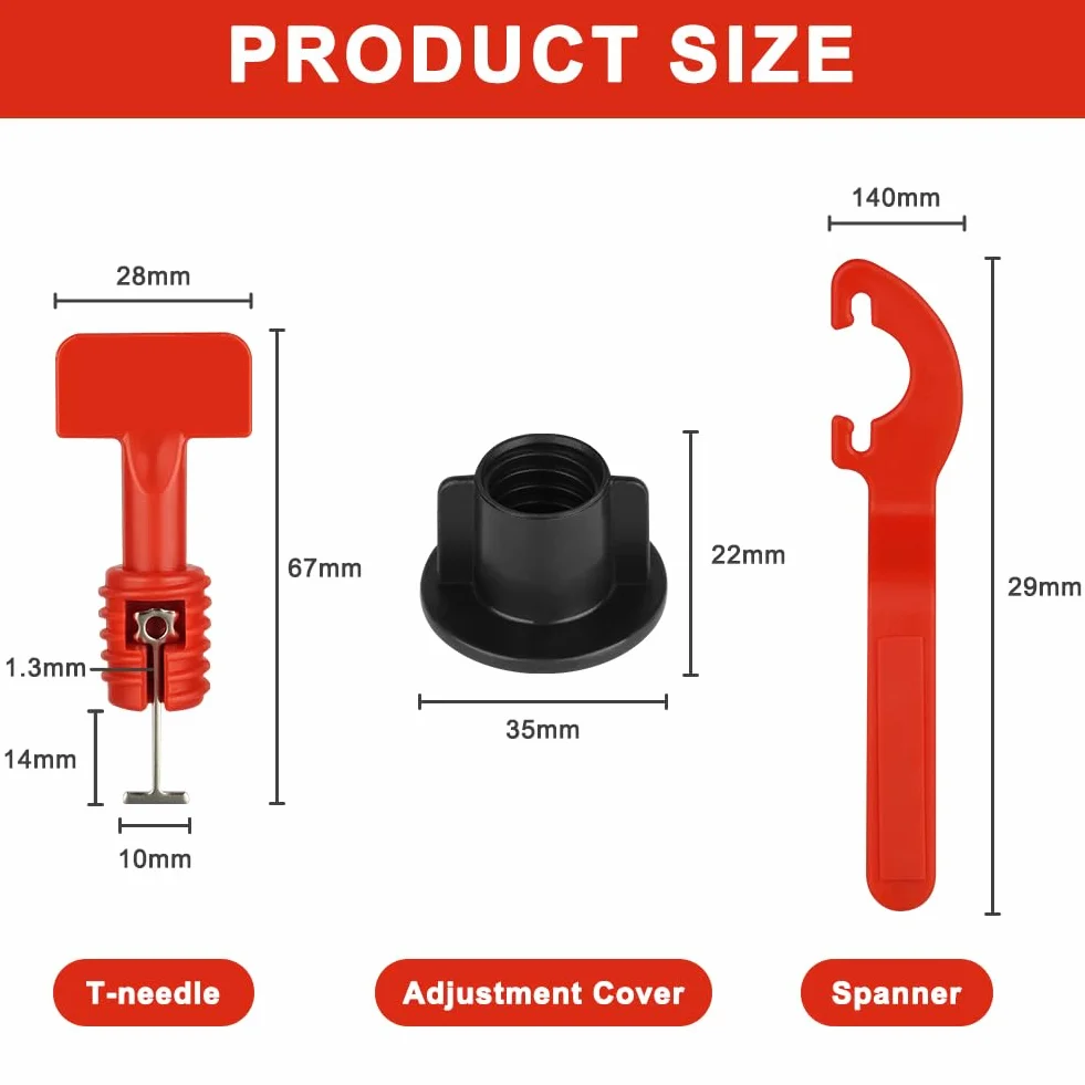 Flintronic System poziomowania płytek 1,5 mm, 80 szt. Pomoc przy układaniu płytek, zestaw poziomicy z 2 kluczami, wielokrotnego użytku krzyżyki płytkowe, zestaw narzędzi do płytek i klinów płytkowych