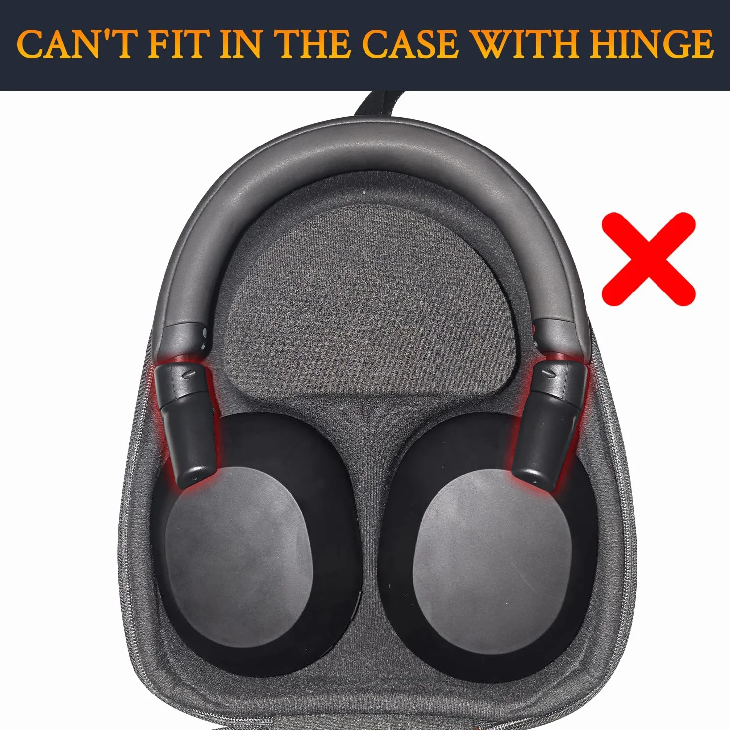 SOULWIT Część naprawcza uszkodzonego zawiasu do Sony WH-1000XM5 (WH1000XM5), wzmocnione złącza ochronne do XM5 pałąka na głowę słuchawek, składana osłona boczna, która naprawia zapobiega uszkodzeniom