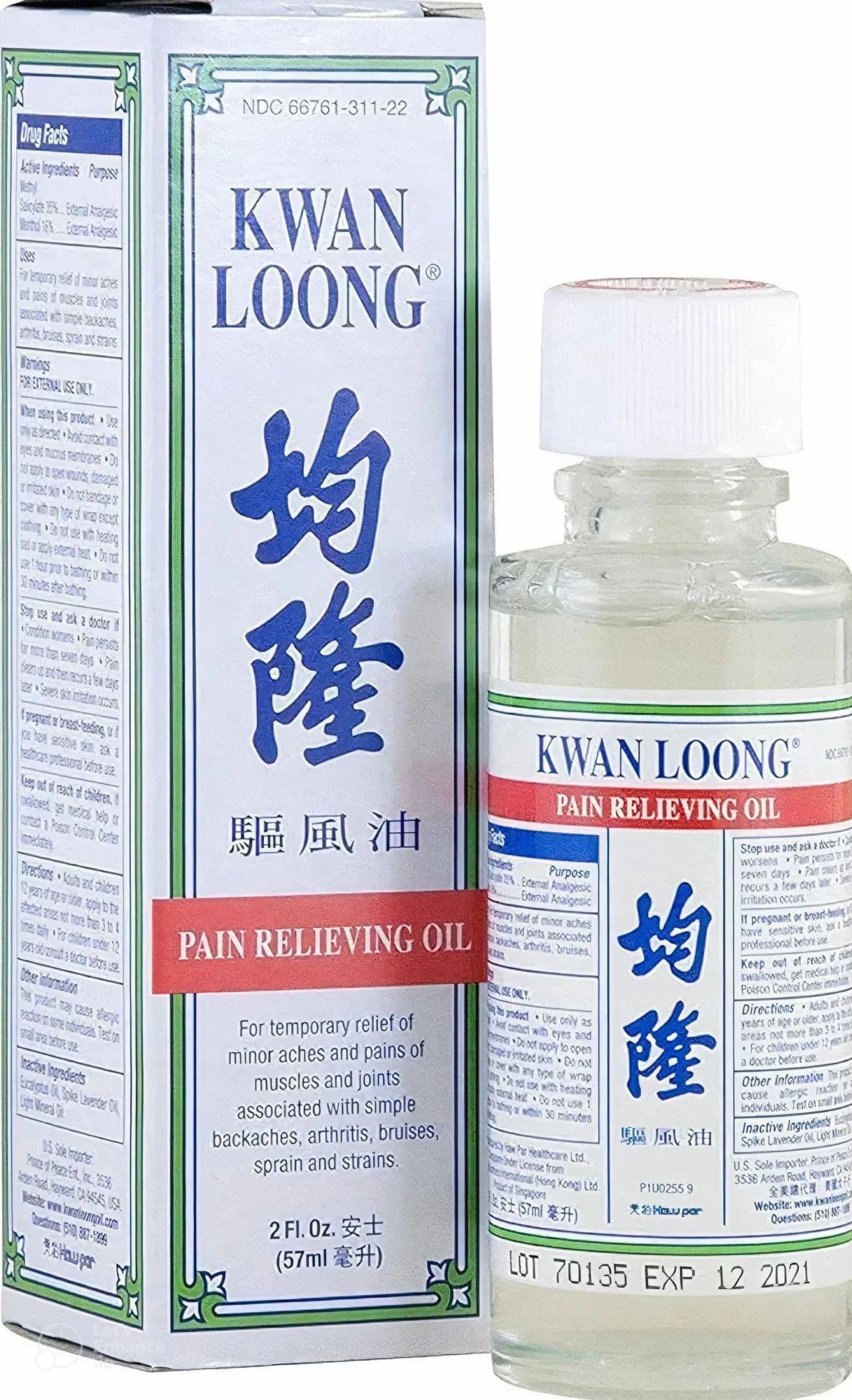 Kwan Loong 57 ml - Do łagodzenia bólu mięśni