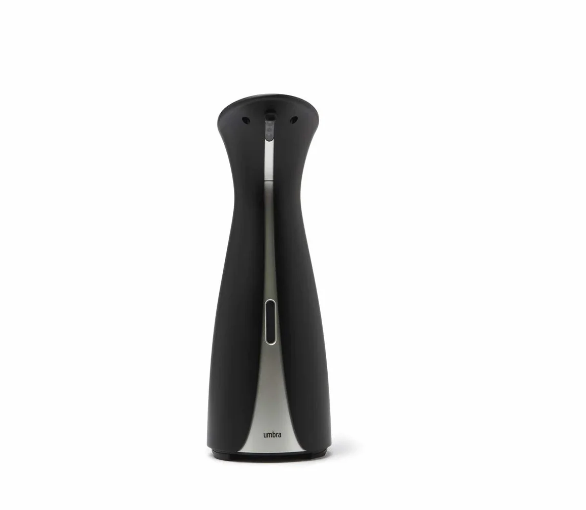 Umbra Otto Automatyczny Dozownik Mydła z Czujnikiem Ruchu, 250 ml, Bezdotykowy Dozownik Mydła z Czujnikiem Podczerwieni do Mydła w Płynie, Czarny/Antracytowy