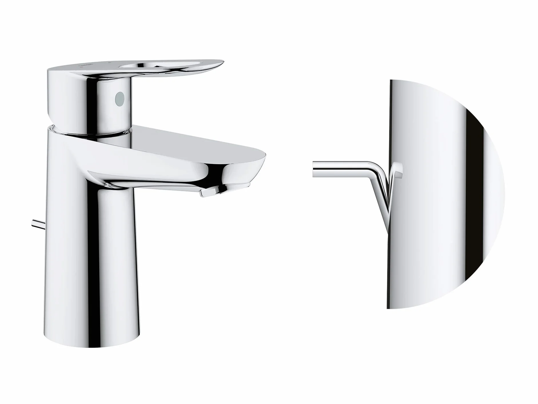 Grohe Bateria Umywalkowa, Srebrny, S