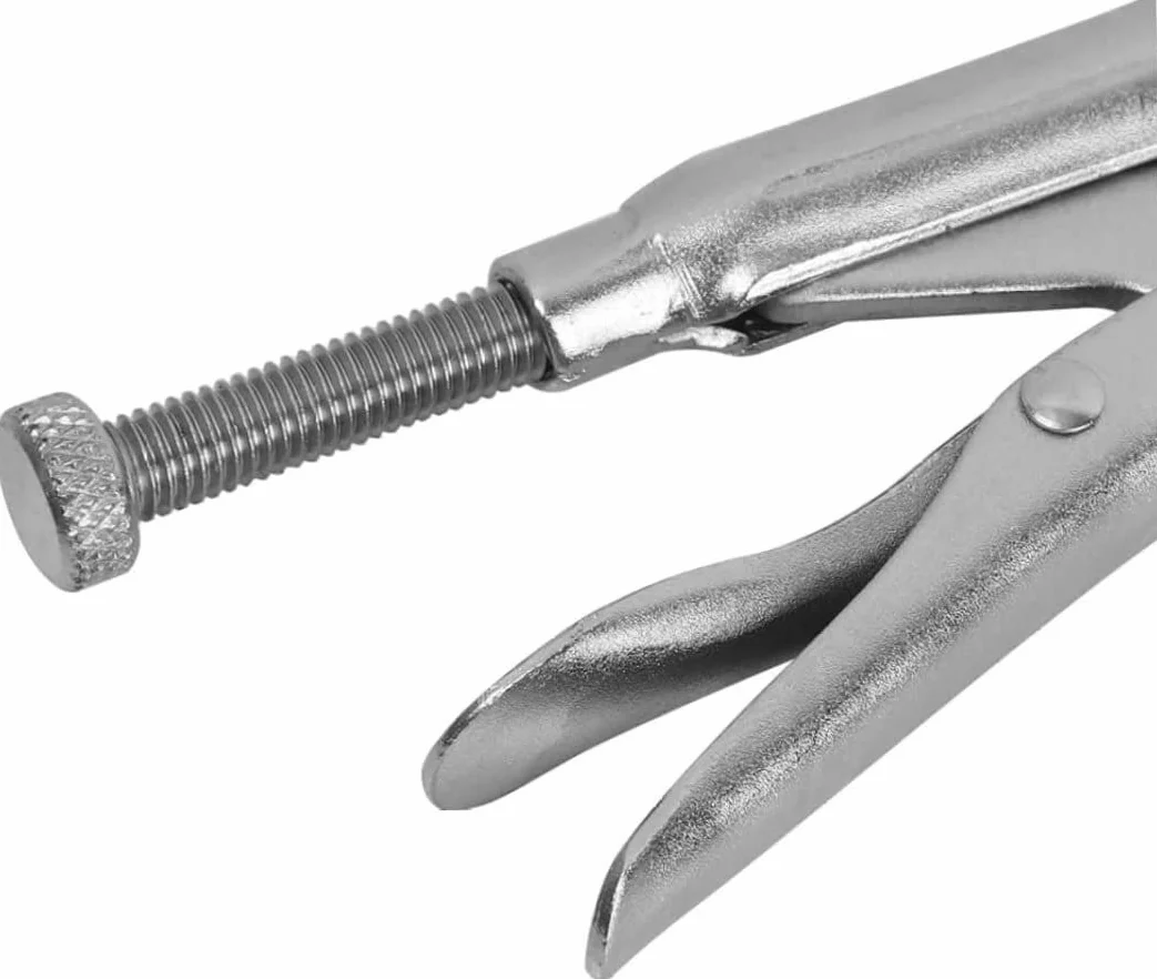 Zaciski spawalnicze z blokadą C, Szczypce zaciskowe C-Clamp Multitools Grip do spawania, 11 cali, srebrne, opakowanie 3 szt.