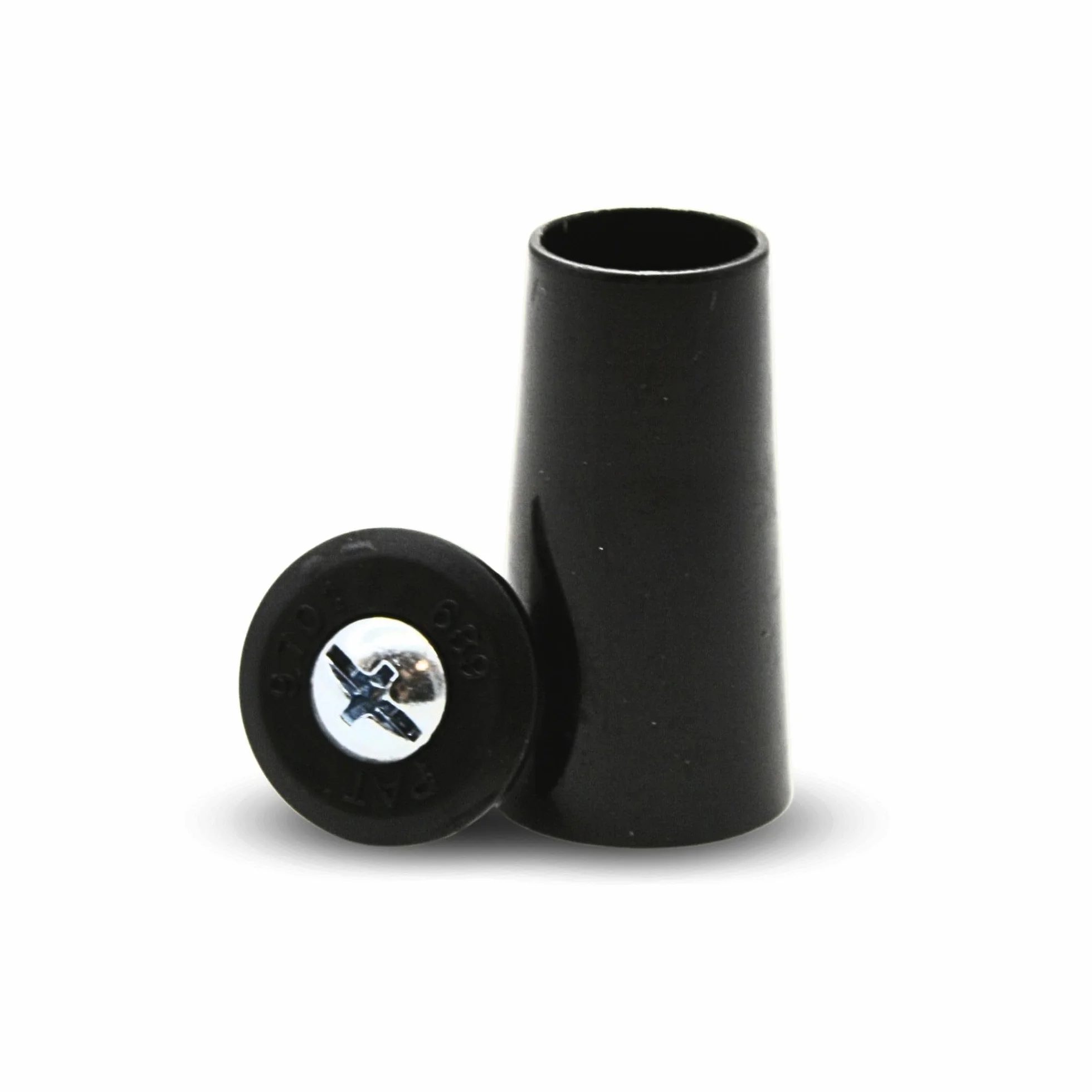 DOJA Barcelona | Uchwyty do rolet | 8 sztuk | Czarny ogranicznik rolet | Zatrzaski | 40 mm | PVC | Rolety okienne | Akcesoria Części zamienne do rolet